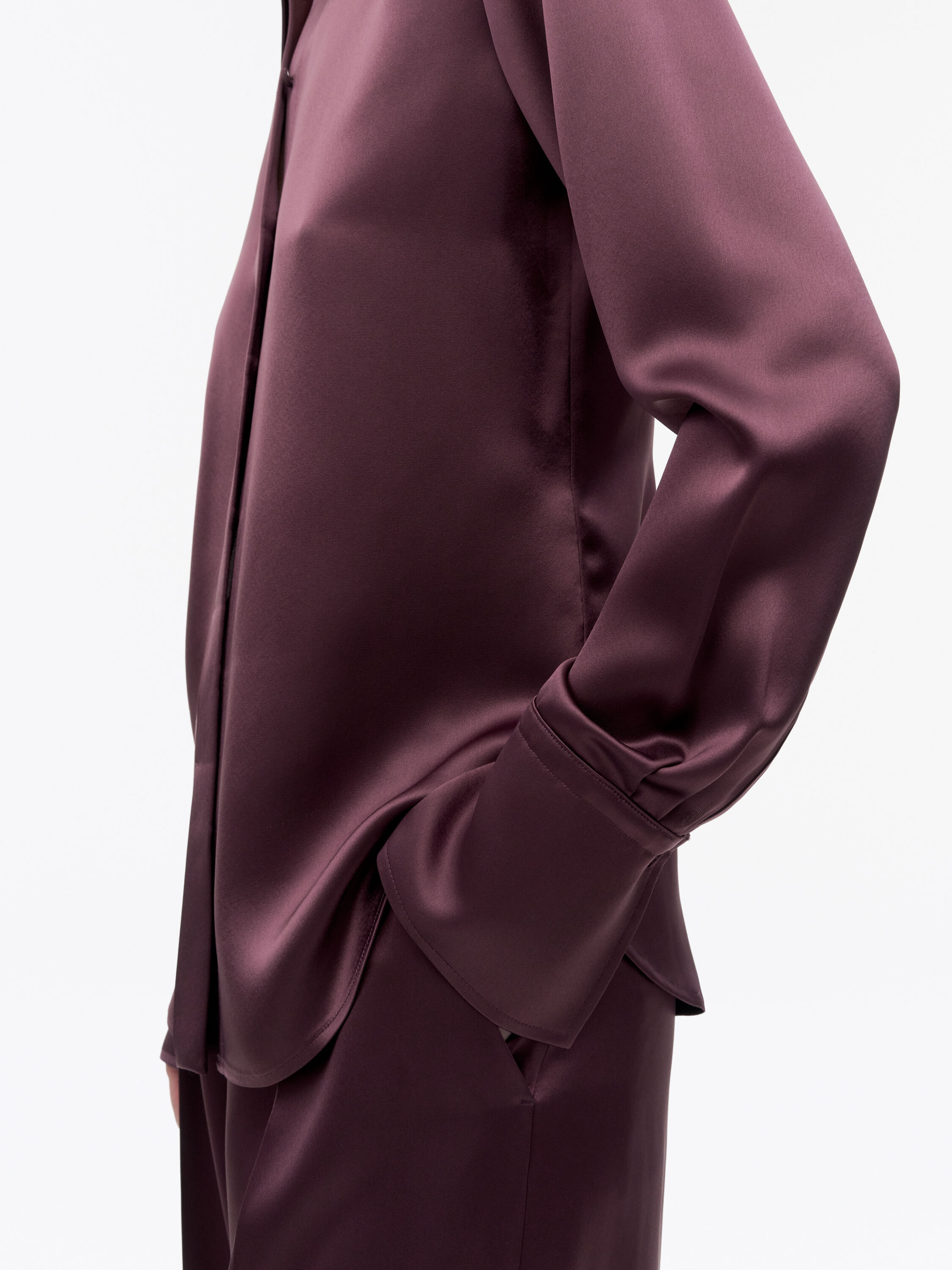 Daphne Regular-Fit Satin Shirt