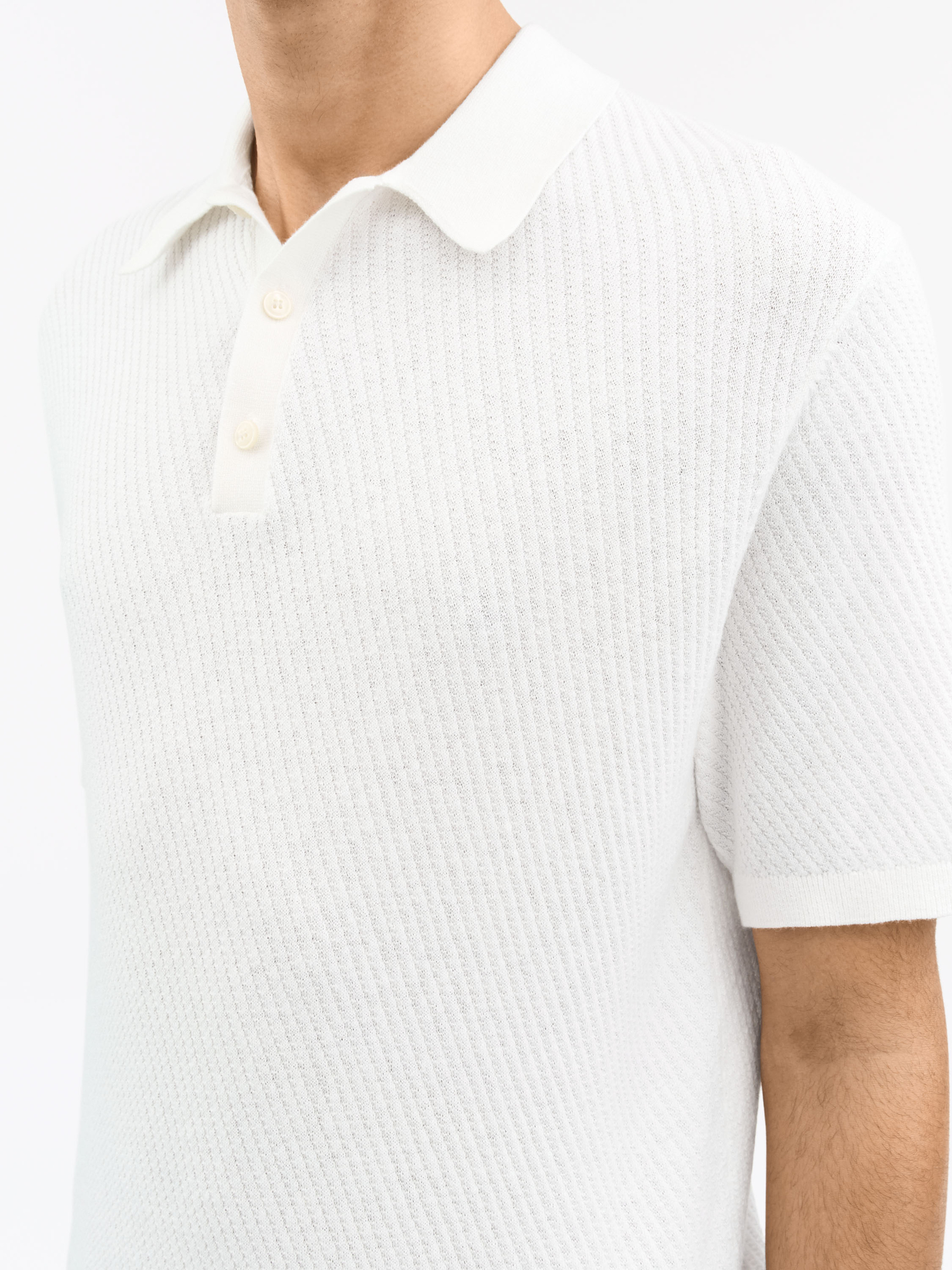 Reid Cashmere Cotton Polo