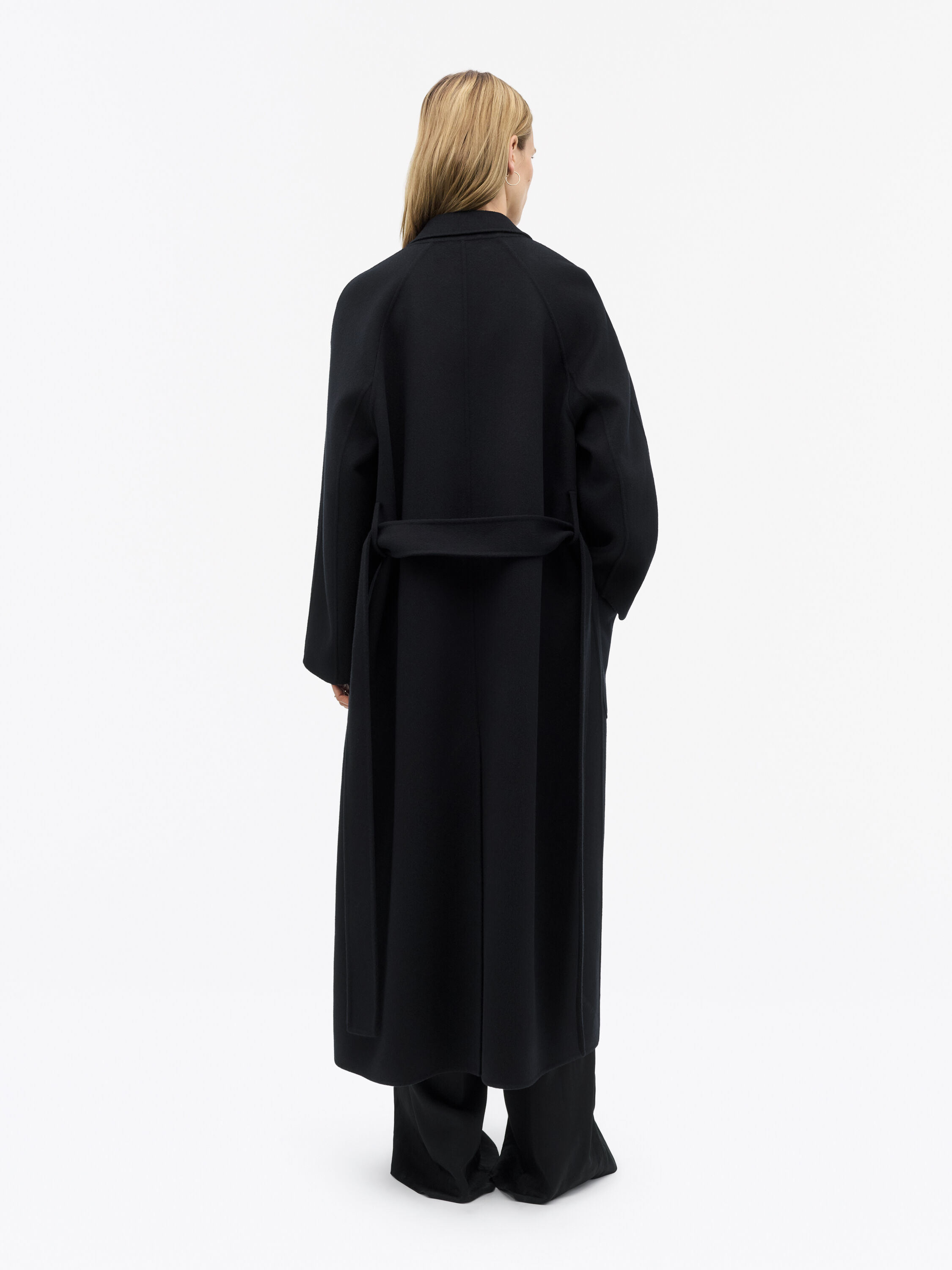 Manteau en Laine Ceintur&eacute; Carlen S
