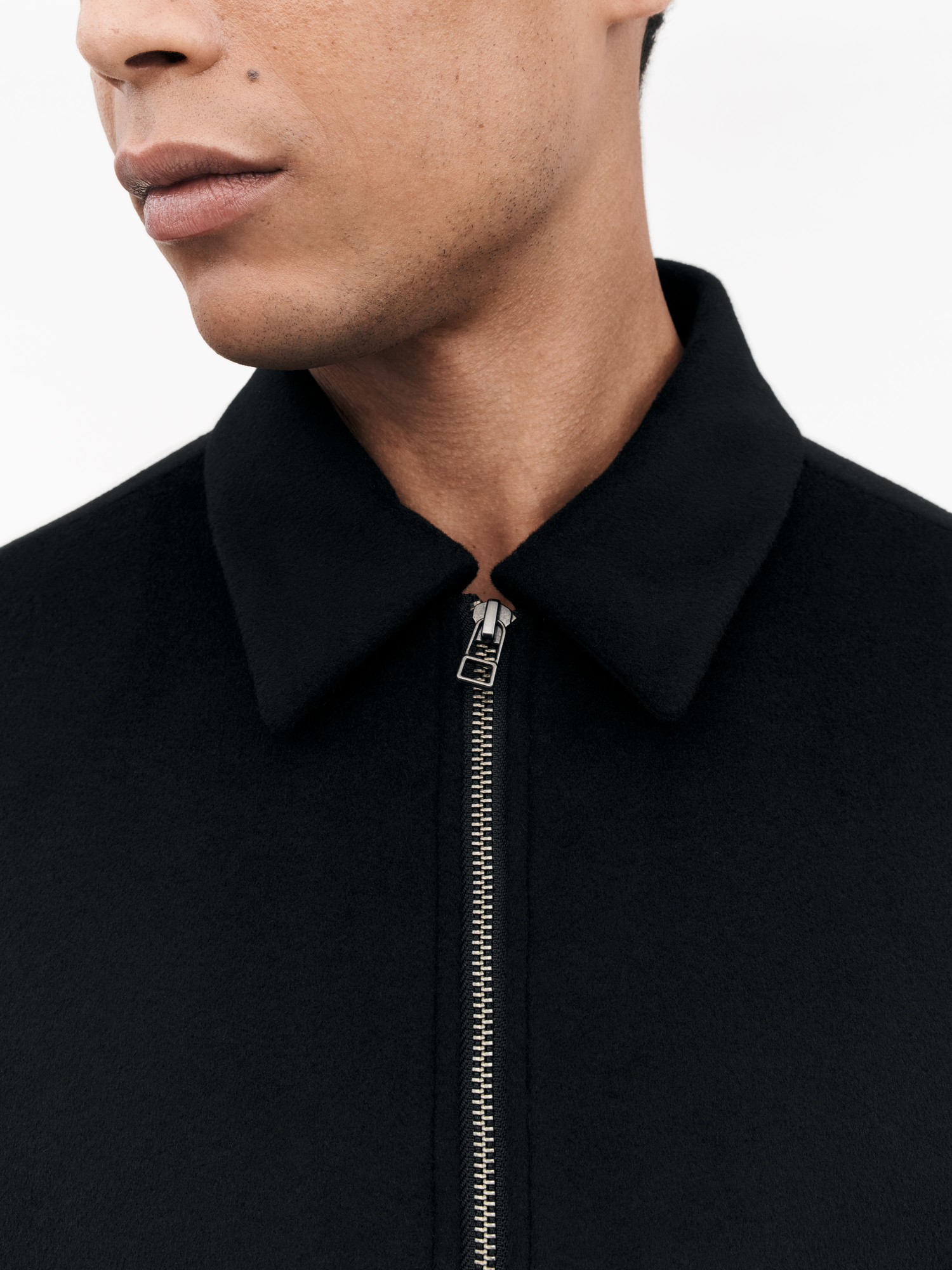 Elmeri Zip-Up Wool Blend Jacket