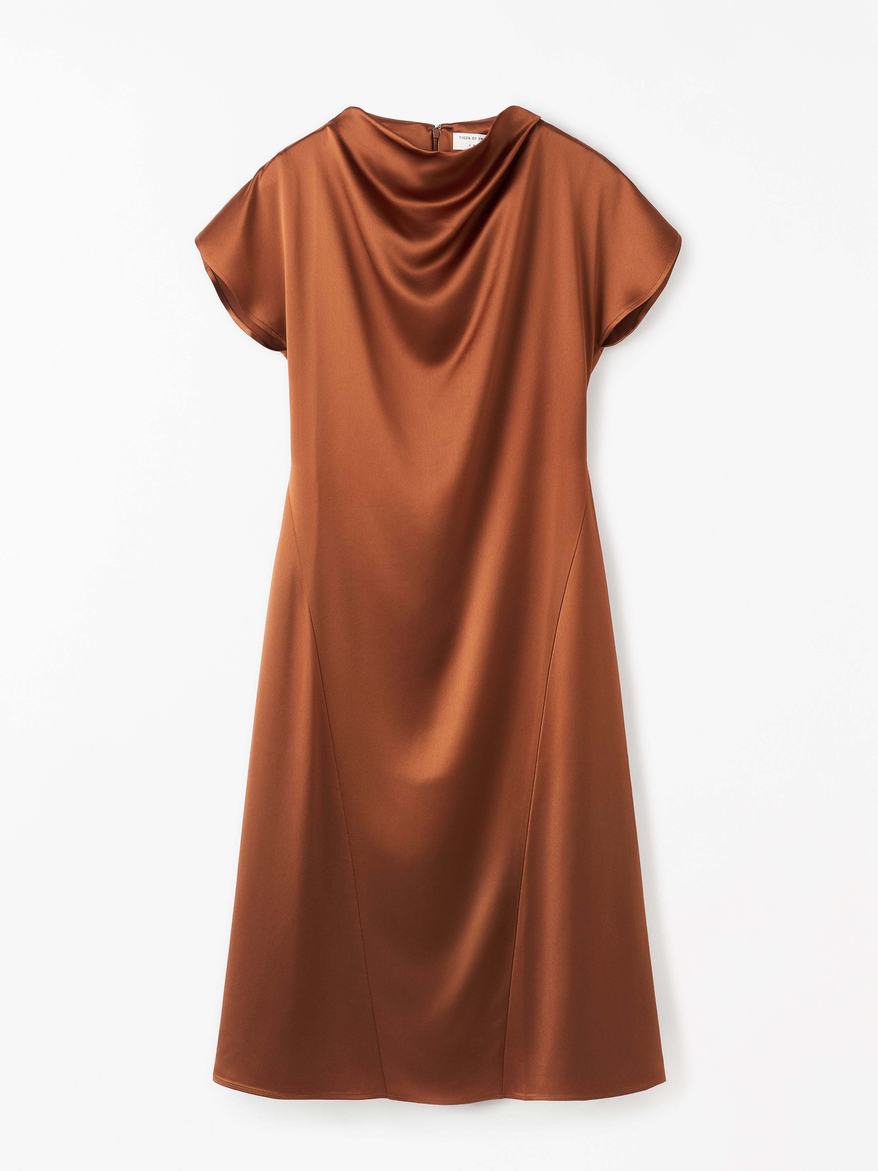 Leilani Draped Satin Dress