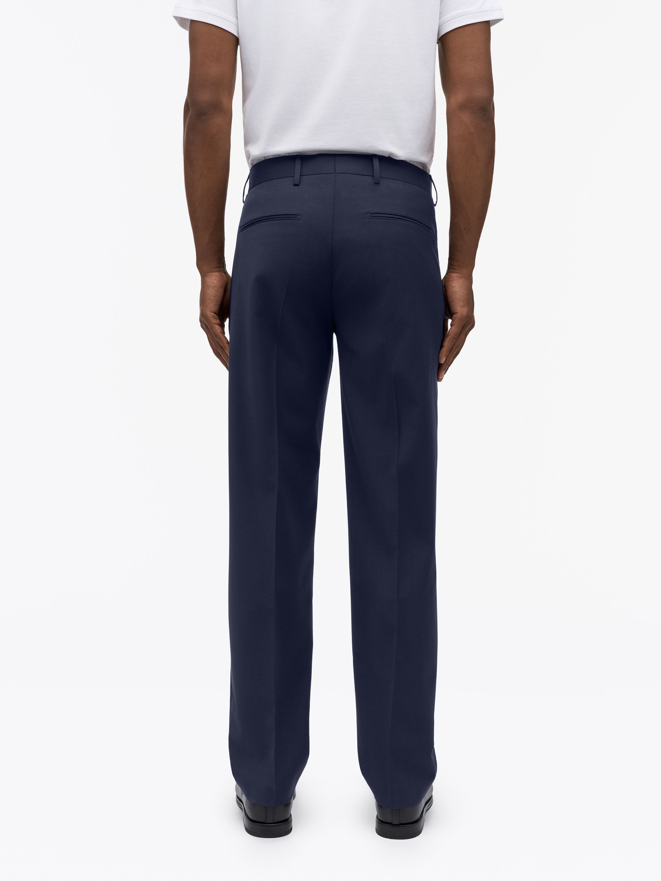 Tenses Wool Blend Trousers