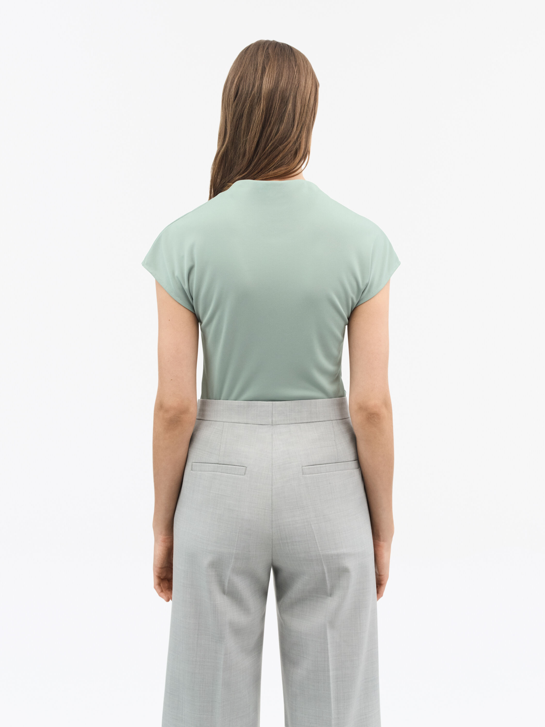 売れ筋商品|||タイガー オブ スウェーデン Tシャツ レディース トップス ALITTA - Basic T-shirt - pale green Alitta Cap-Sleeve Top | Tiger Of Sweden