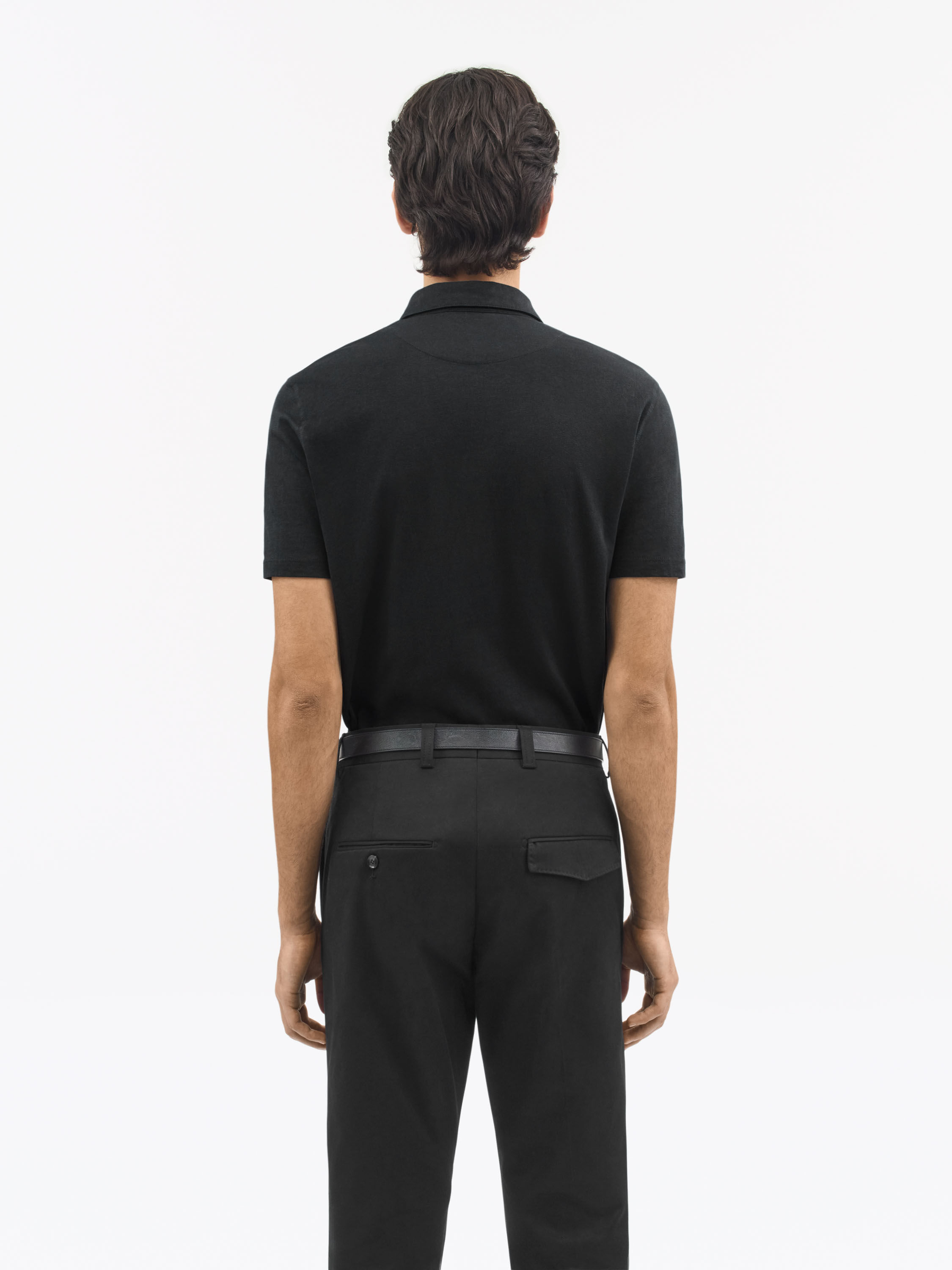 Ray Open-Neck Polo Shirt