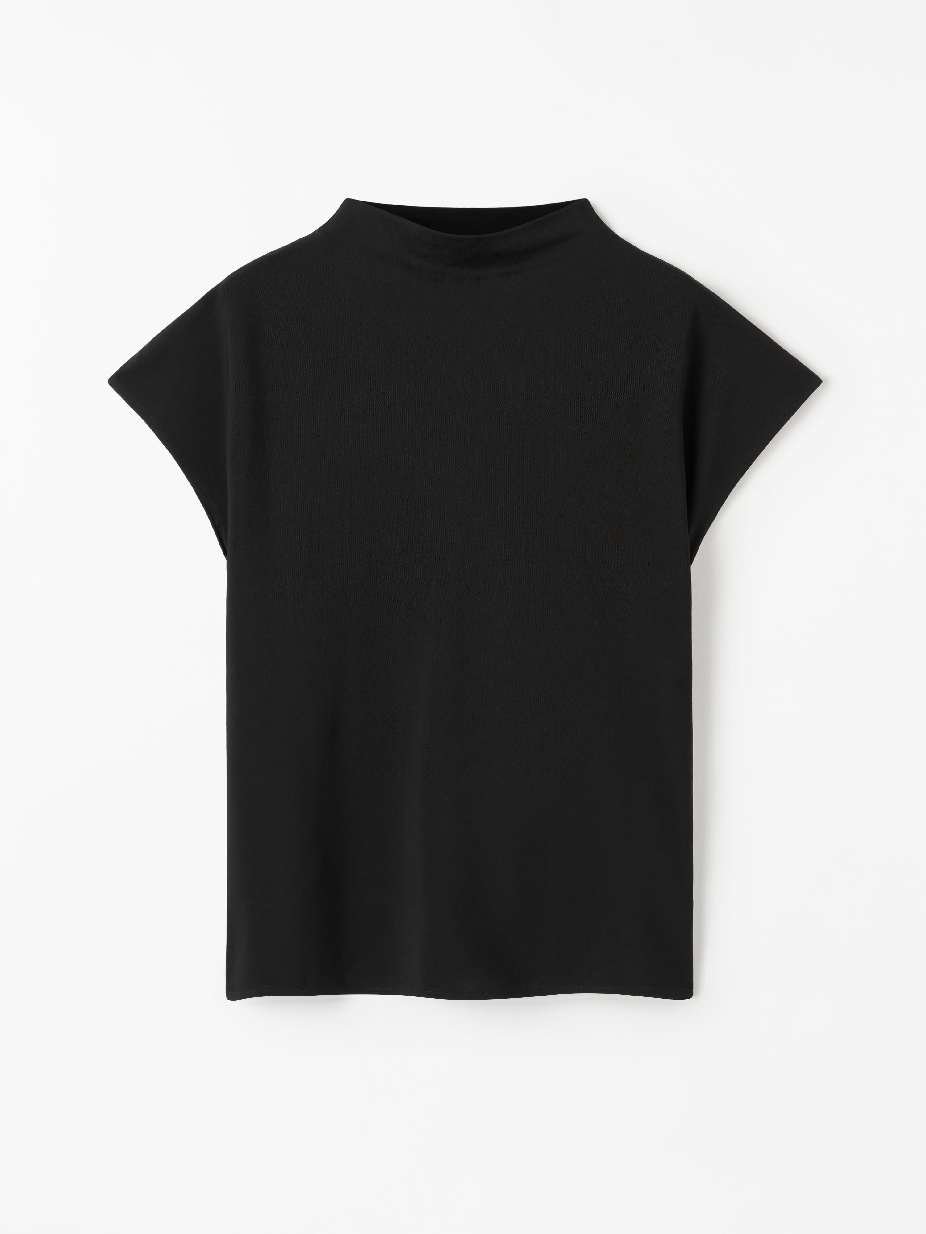 売れ筋商品|||タイガー オブ スウェーデン Tシャツ レディース トップス ALITTA - Basic T-shirt - dull blue Viscose blend funnel neckline Alitta Shirt | Tiger Of Sweden