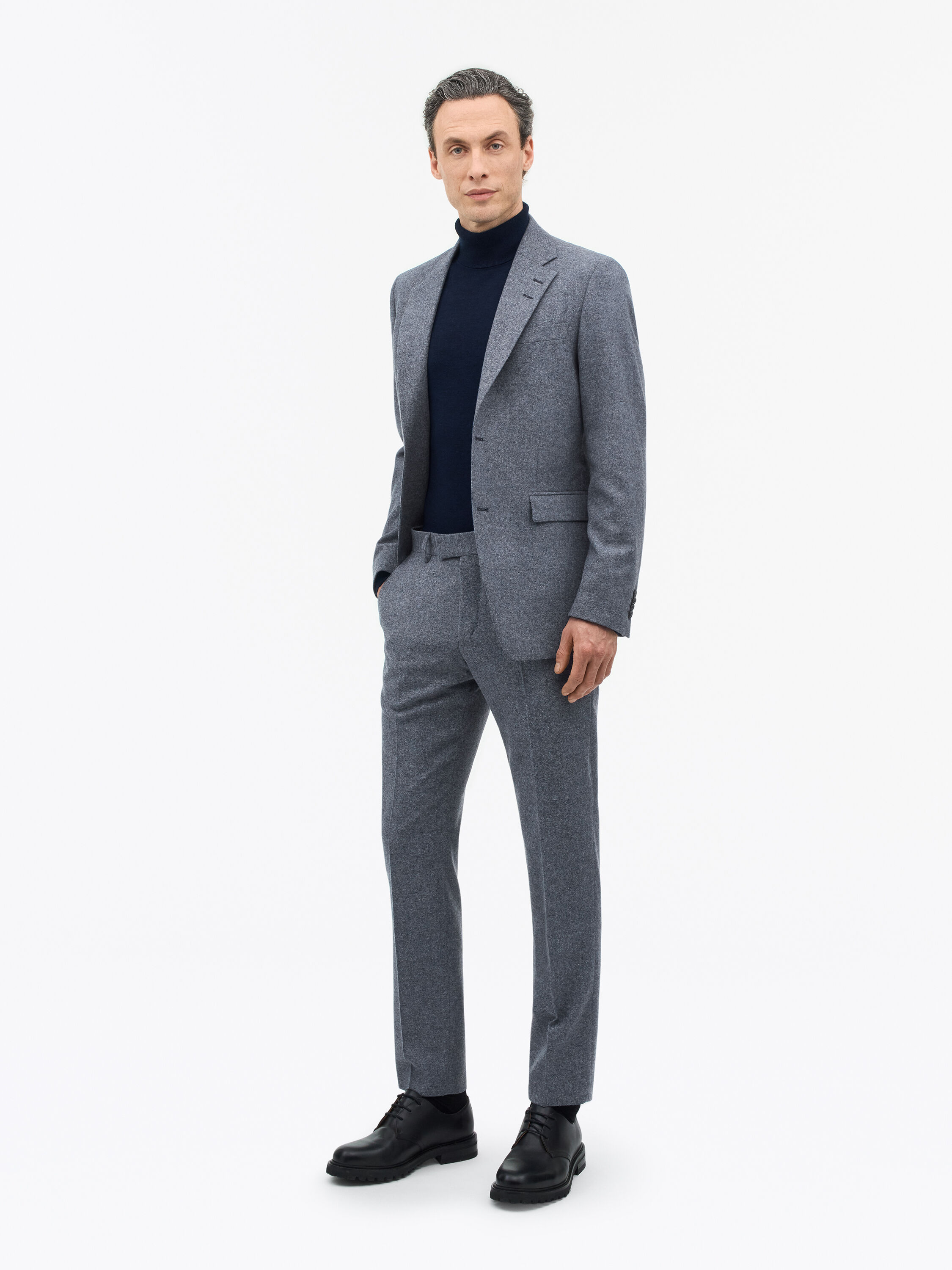 Pantalon en Laine Bross&eacute;e Tenuta