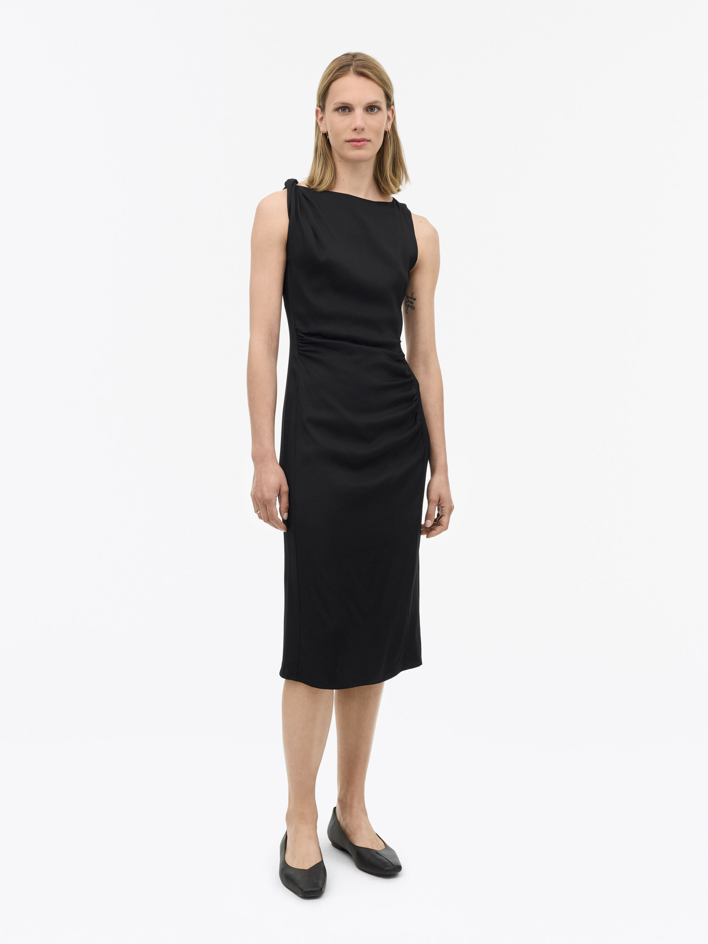 Ella Drapy Viscose Dress