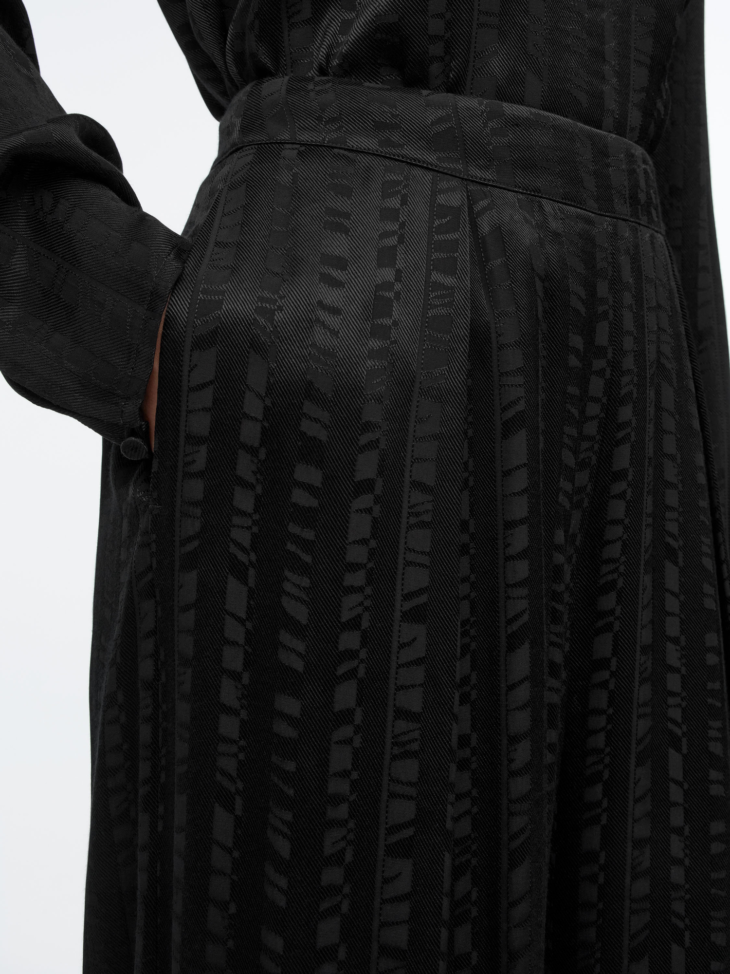 Cora Tiger Stripe Jacquard Trousers