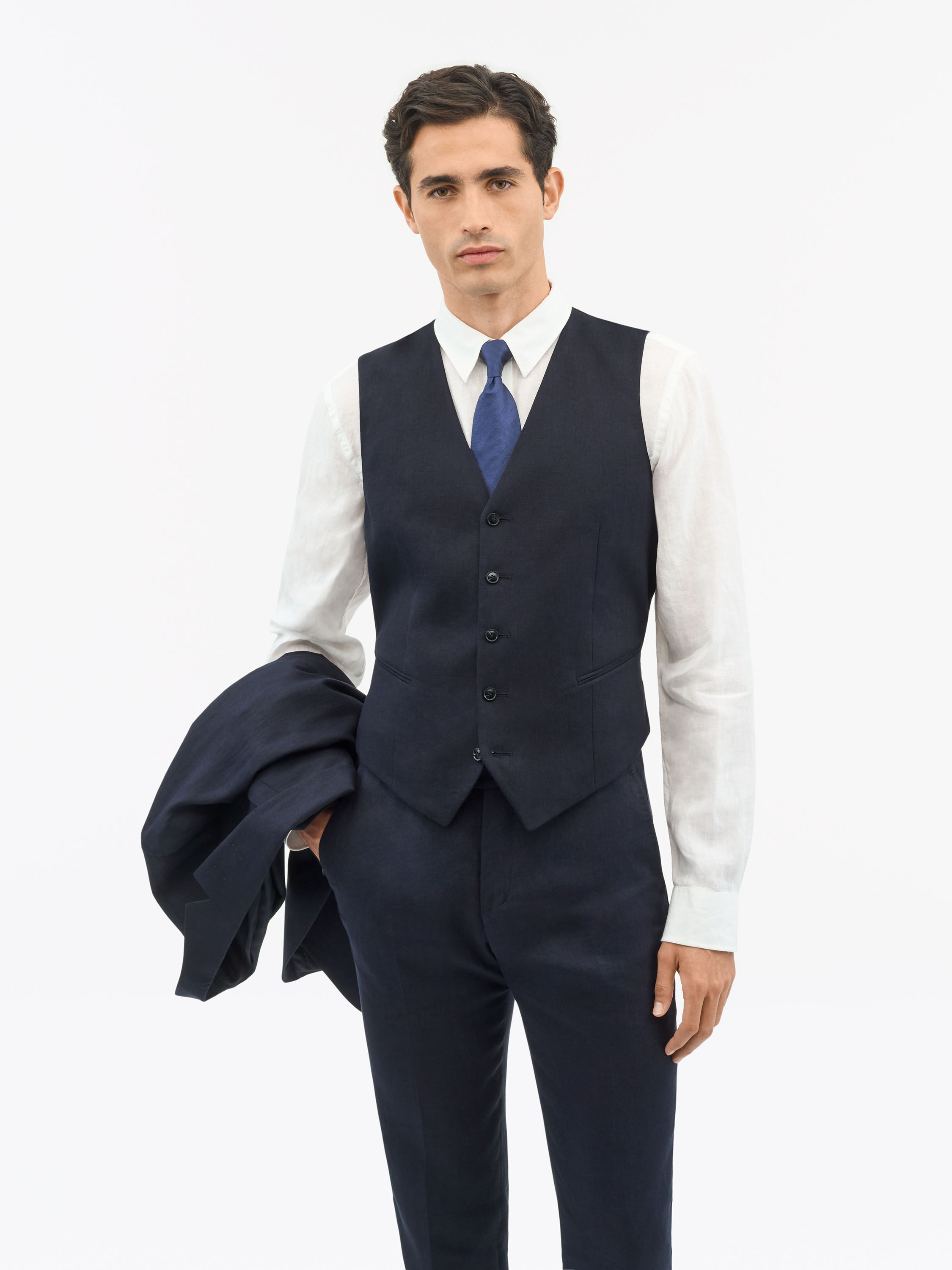 Winston Slim-Fit Linen Waistcoat