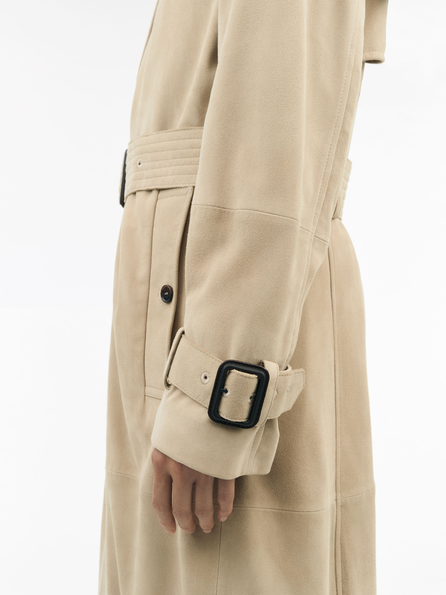 Lamia Suede Trench Coat
