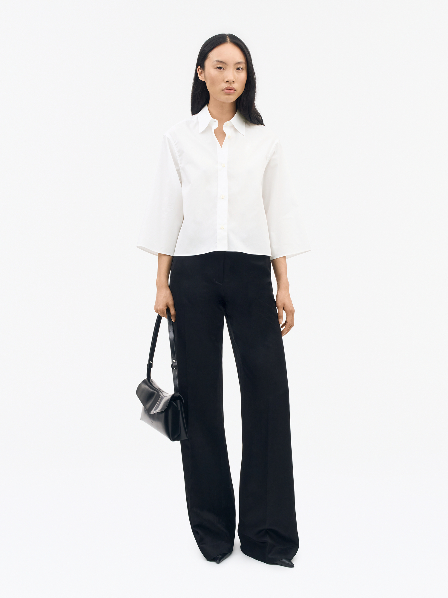 Corins Relaxed-Fit Cropped Shirt