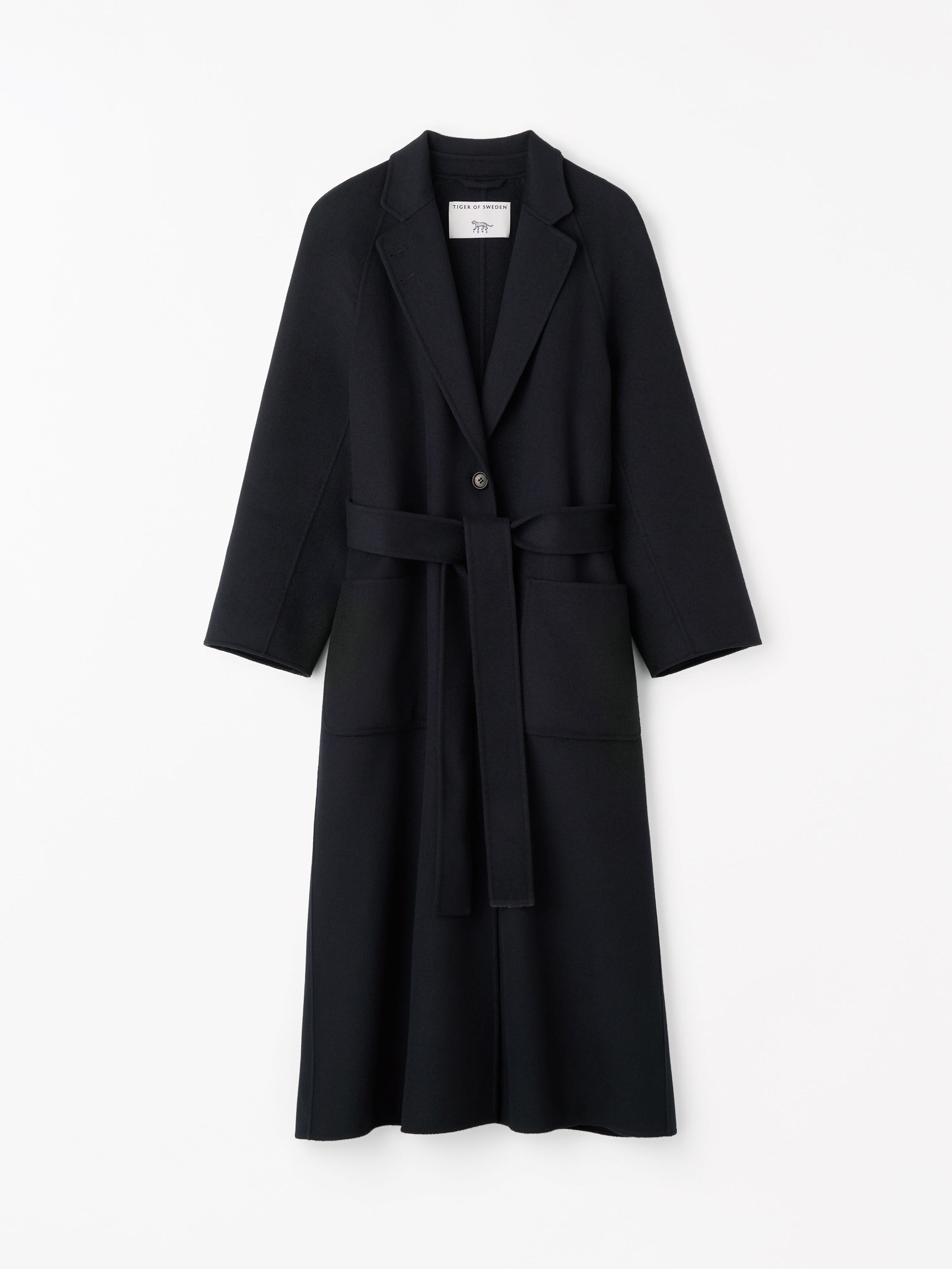 Manteau en Laine Ceintur&eacute; Carlen S