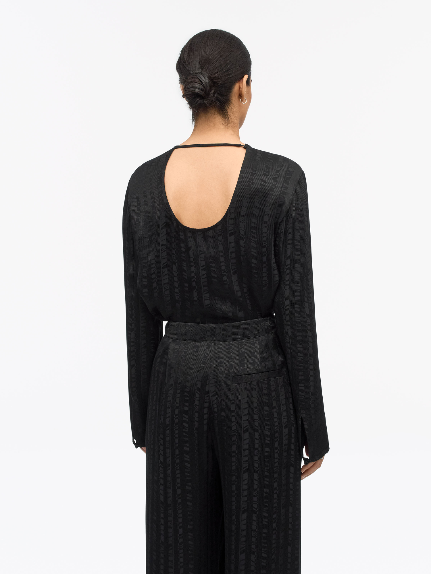 Amalia Tiger Stripe Jacquard Top