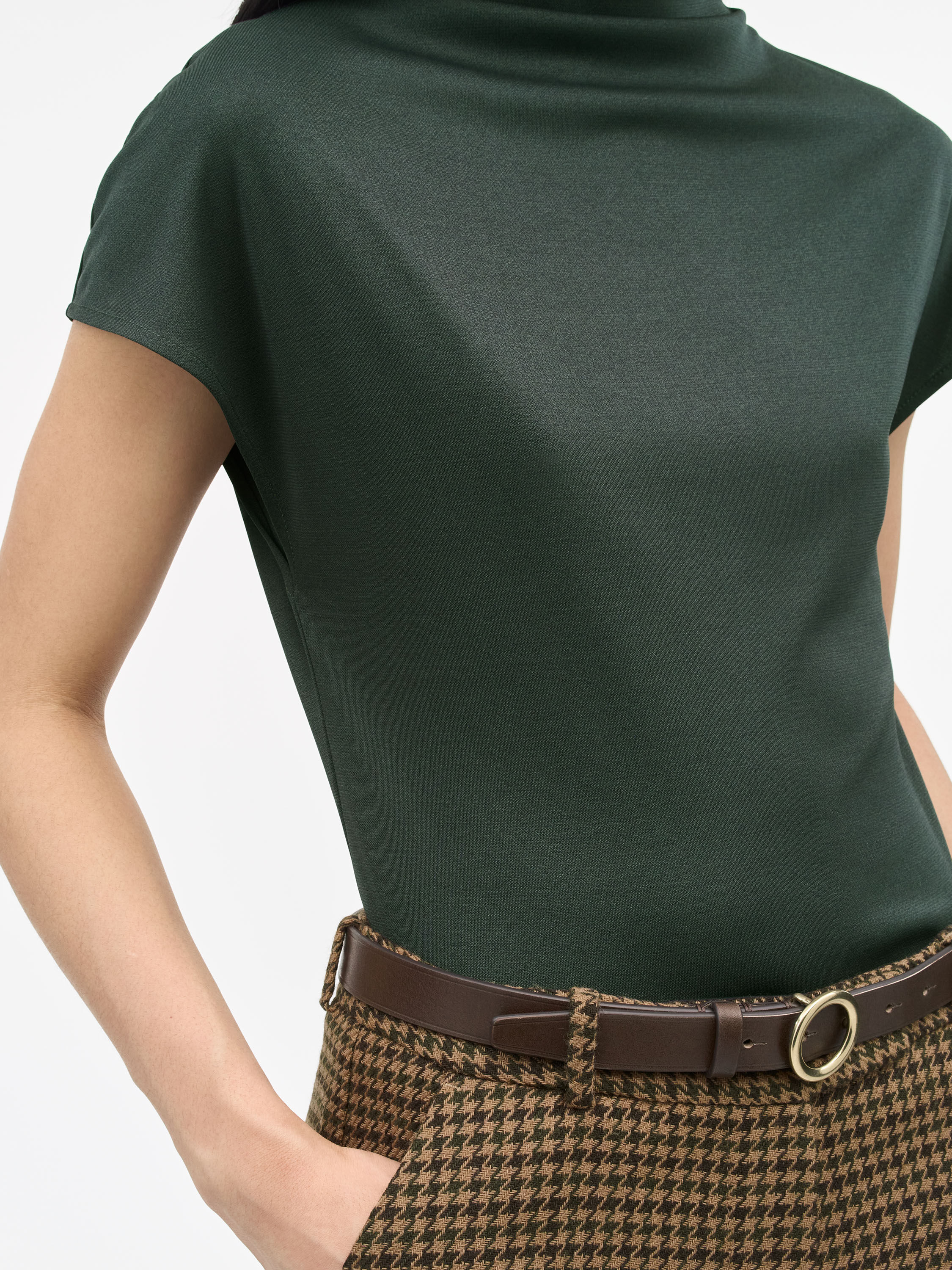 Alitta Slim Cap-Sleeve Top