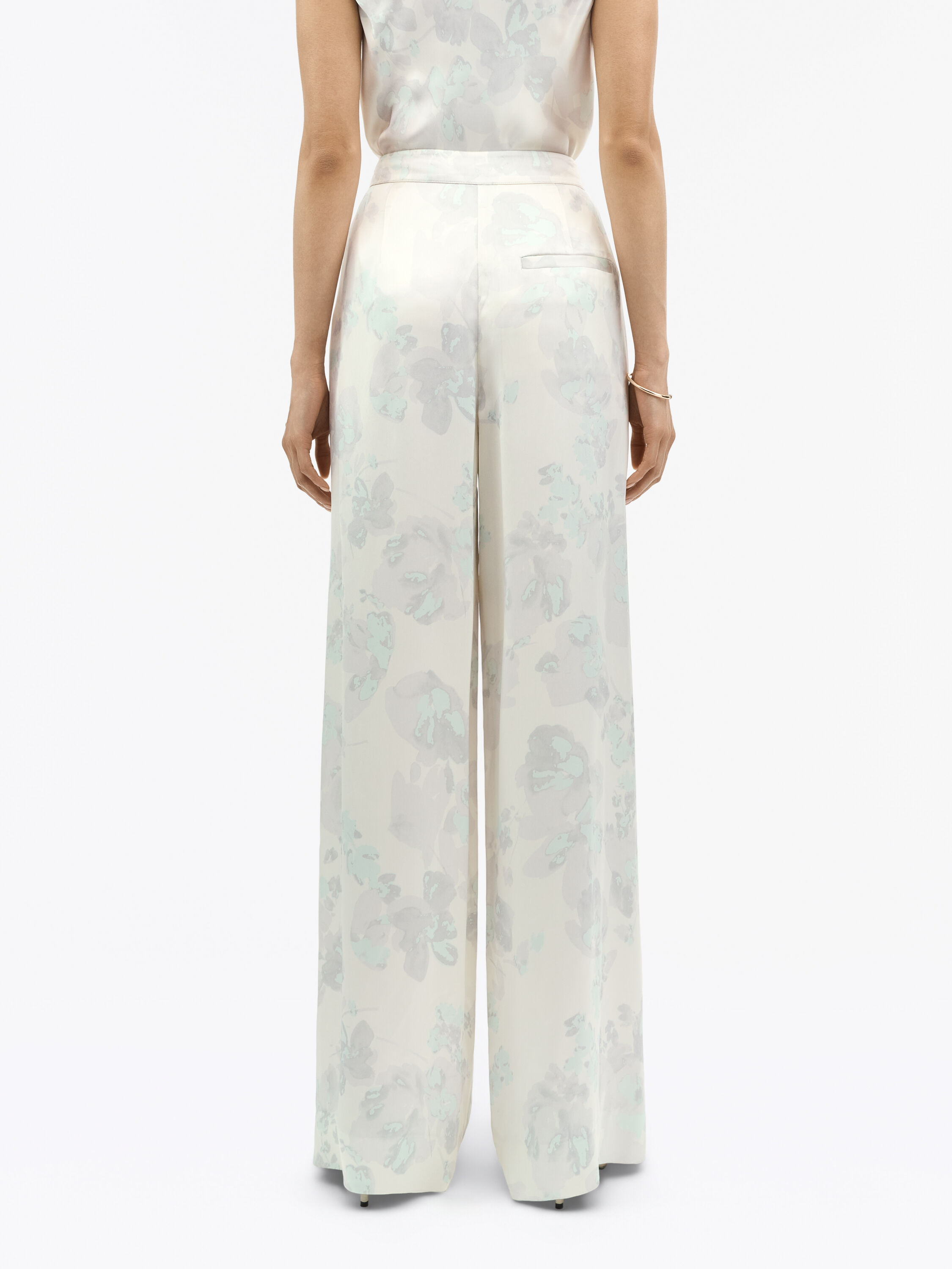 Cora Floral Satin Trousers