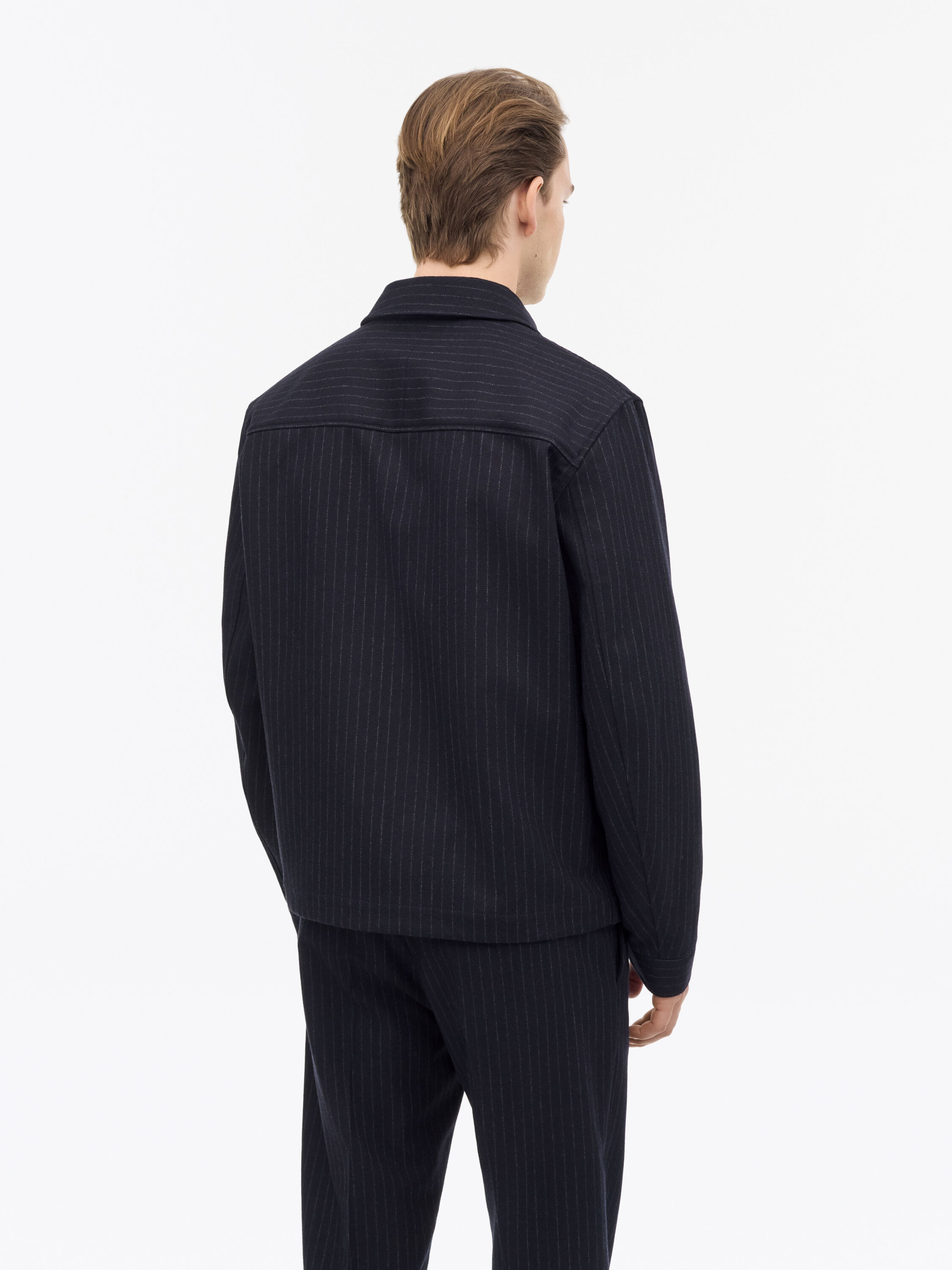 Barnaby C Pinstripe Shirt Jacket