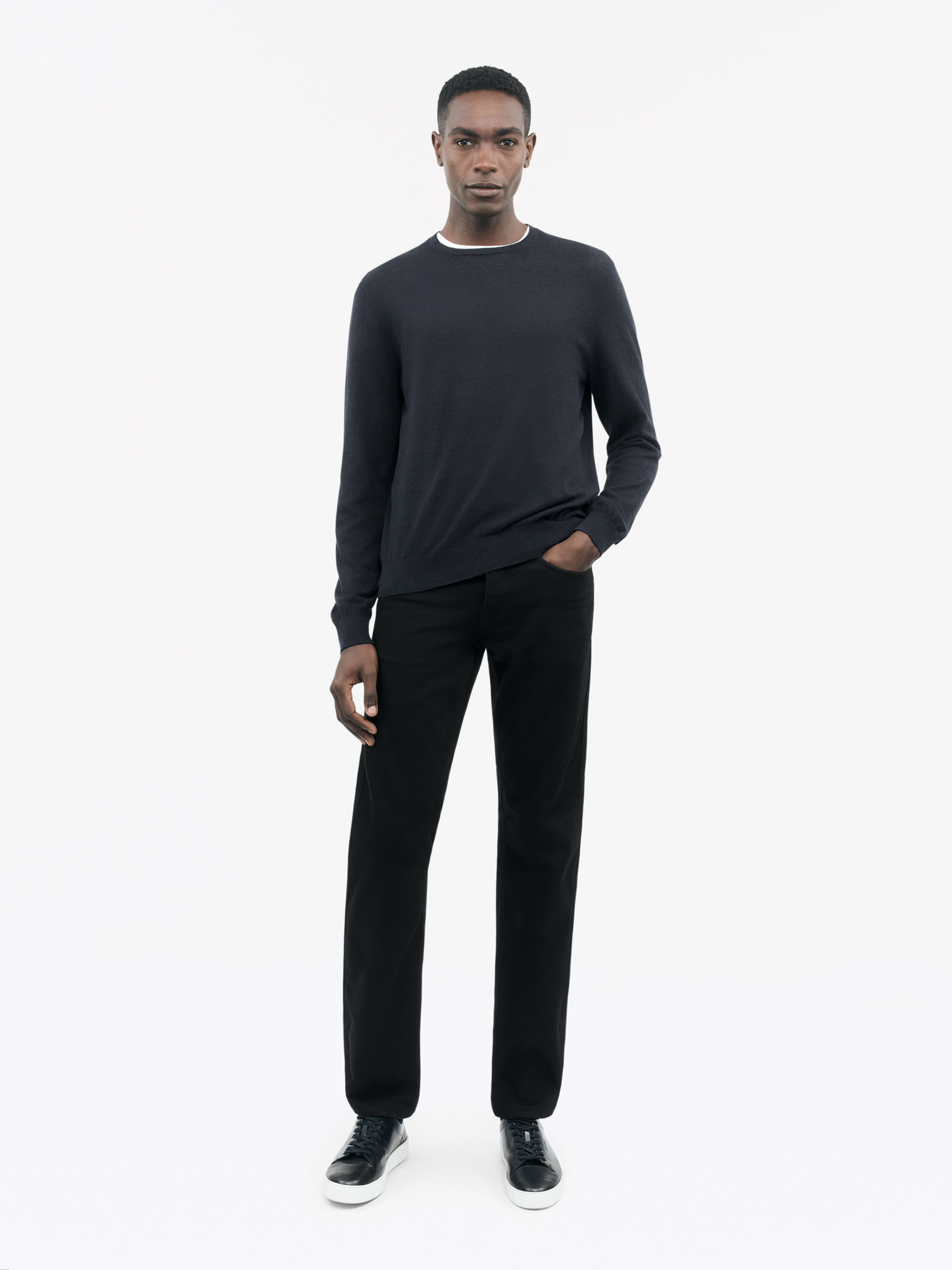 Connor L Linen Blend Sweater