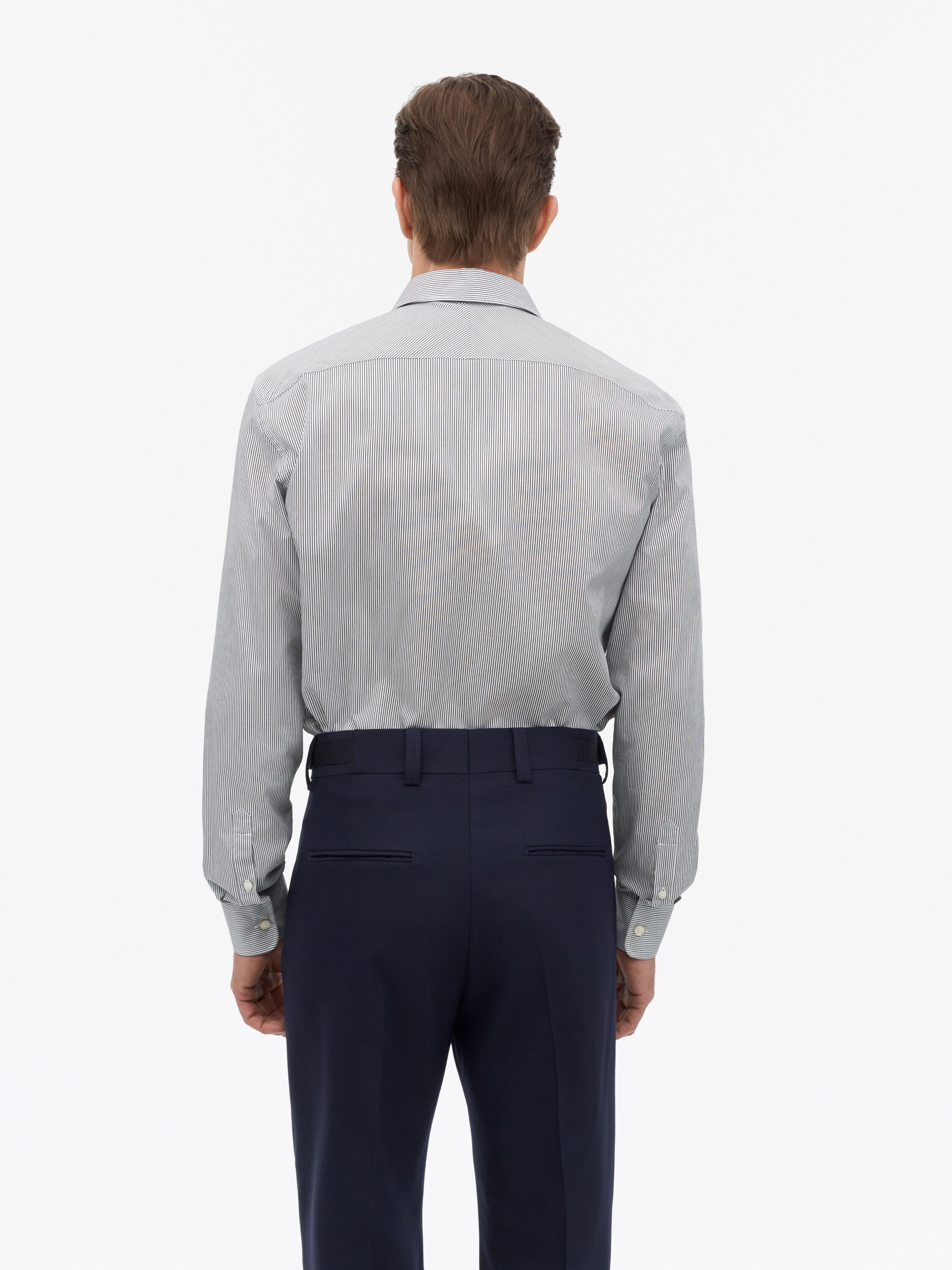 Adley C Cotton Stripe Shirt