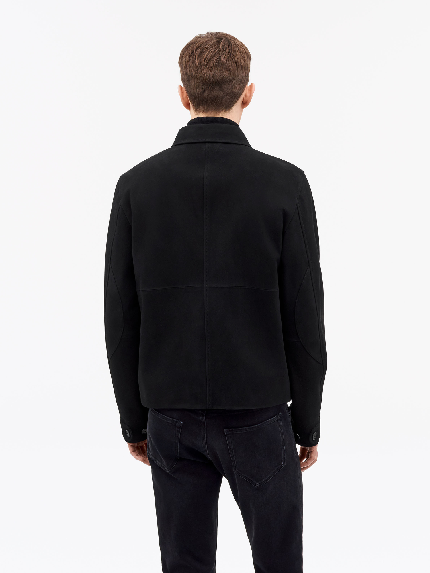 Leeor L Weiches Wildleder-Jacke