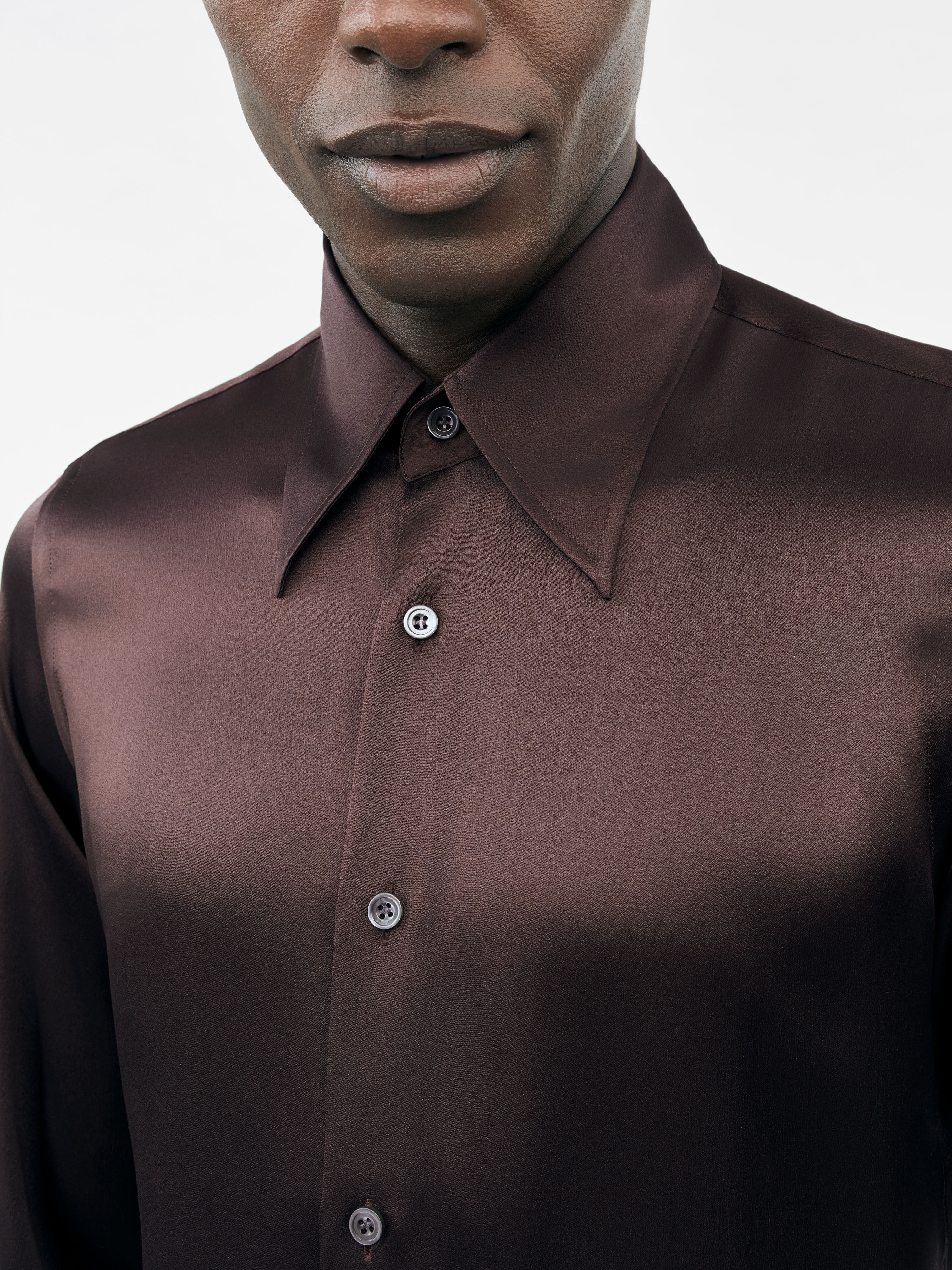Alain Slim-fit Silk Shirt