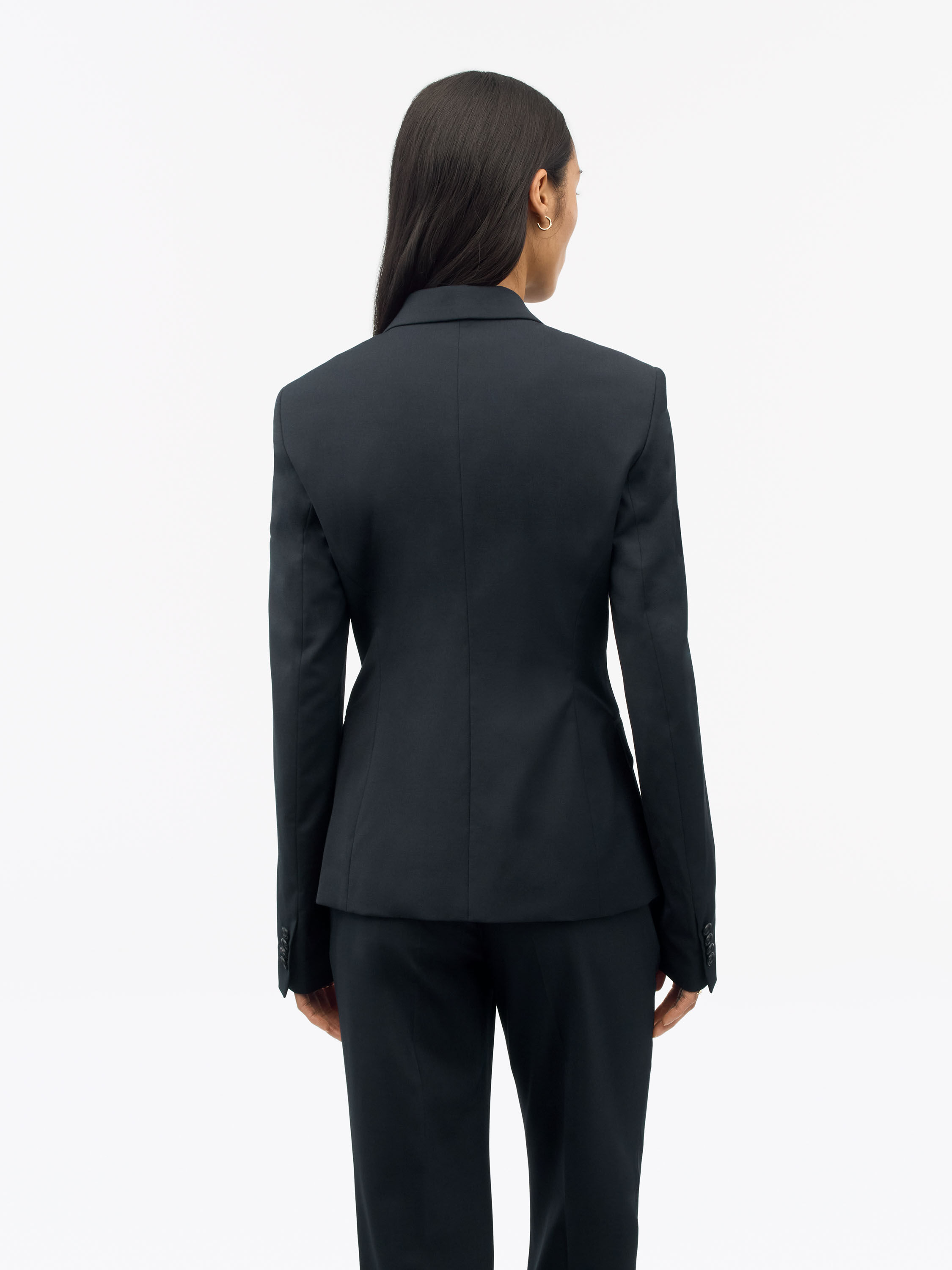 Nancy Navy Blue Wool Suit