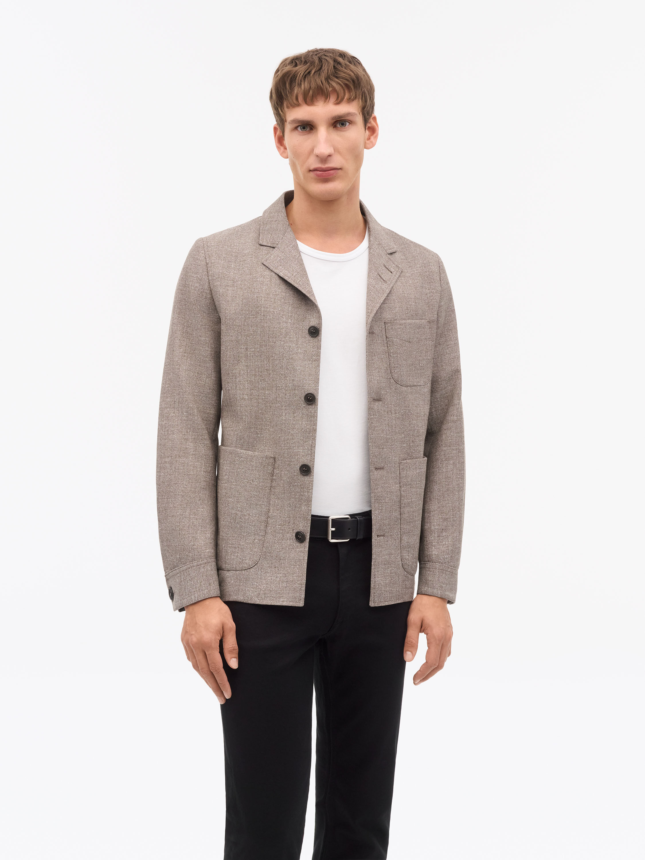 Harrison Wool-Linen Overshirt 