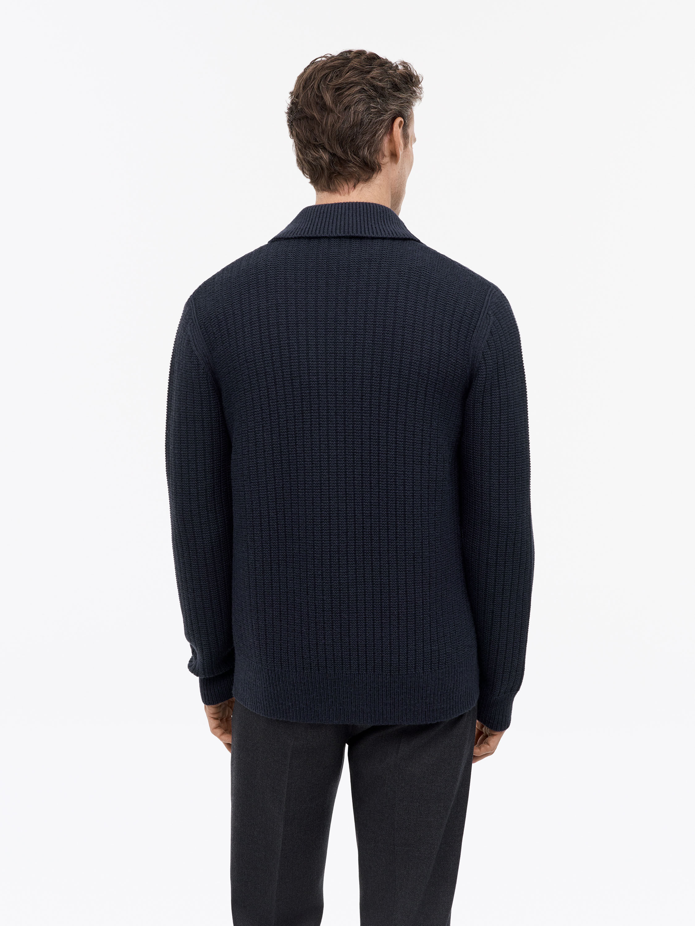 Lester Chunky-Cardigan mit Struktur