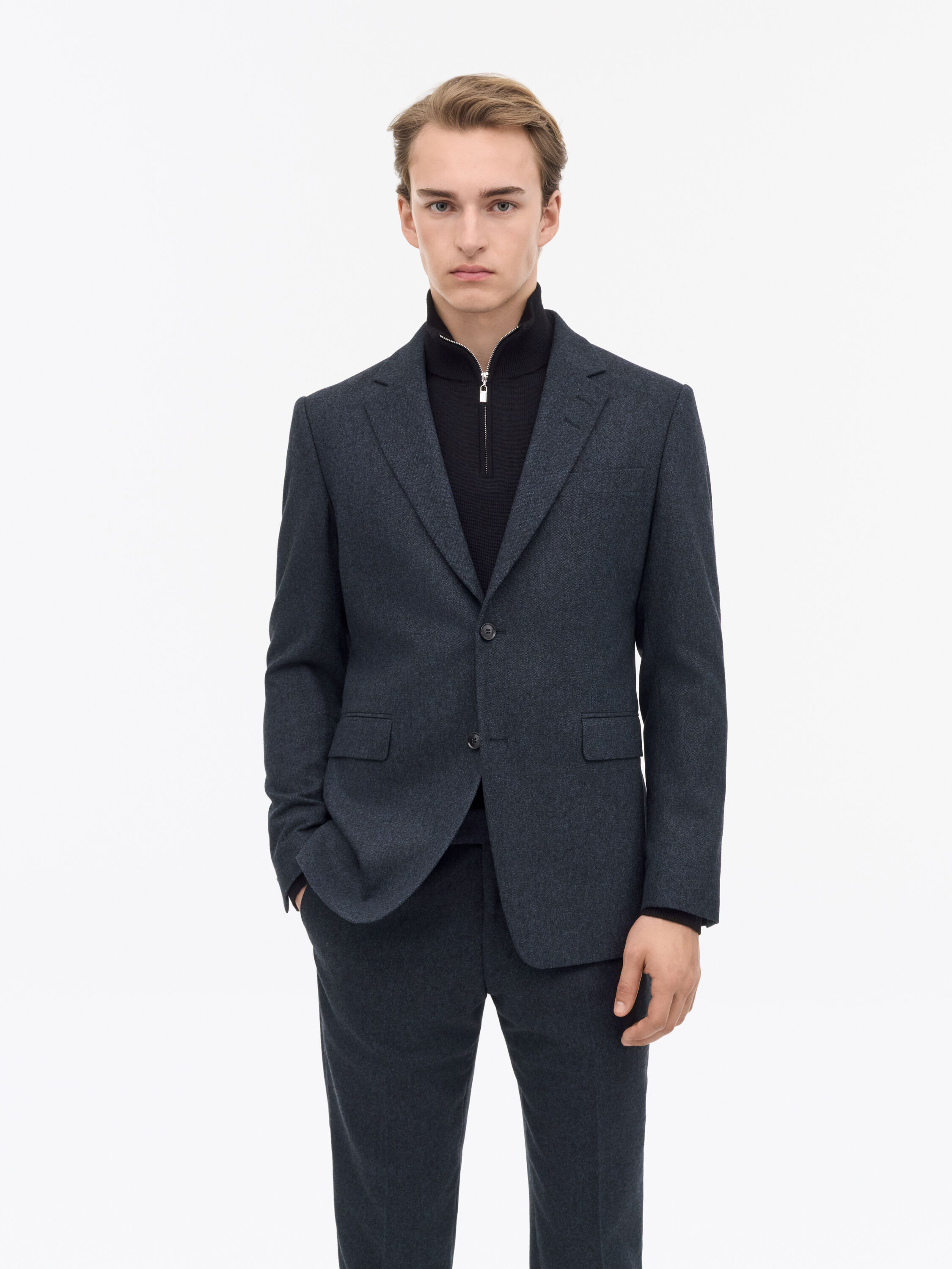 Justin Brushed Wool Suit