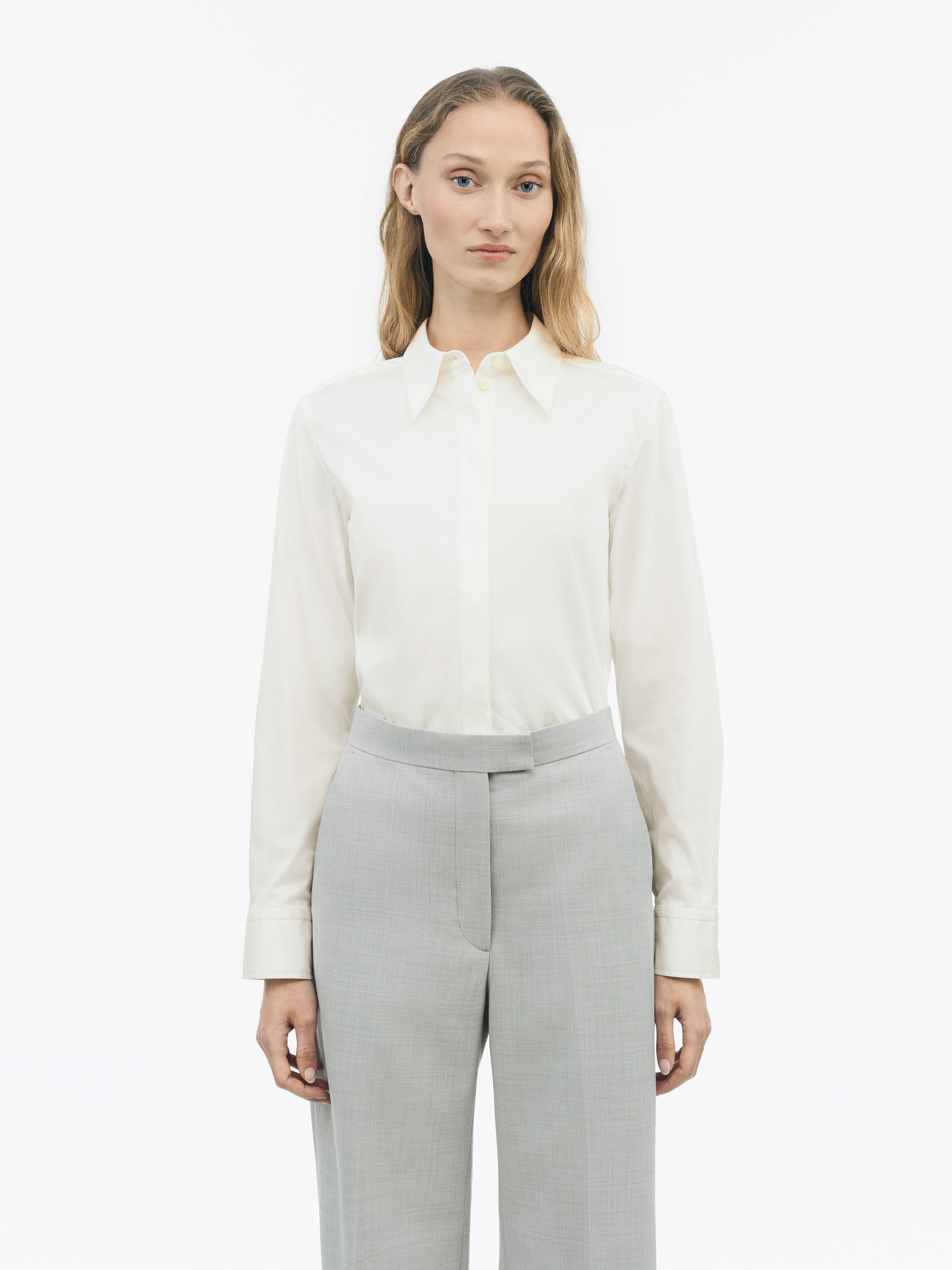売れ筋商品|||タイガー オブ スウェーデン シャツ レディース トップス CELSA - Button-down blouse - ivory white Tiger of Sweden CELSA - Button-down blouse - ivory white