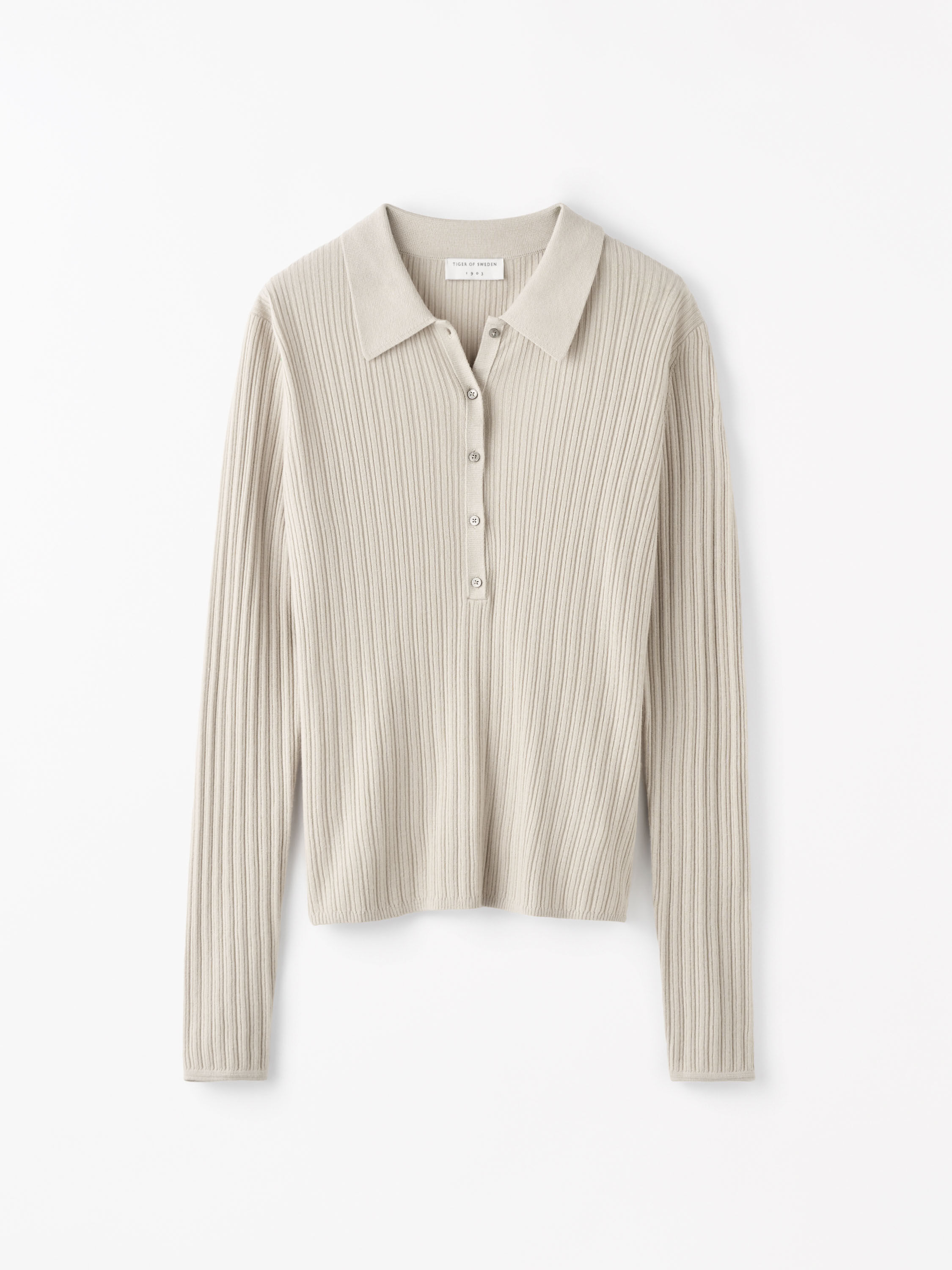 Isla Knitted Ribbed Polo