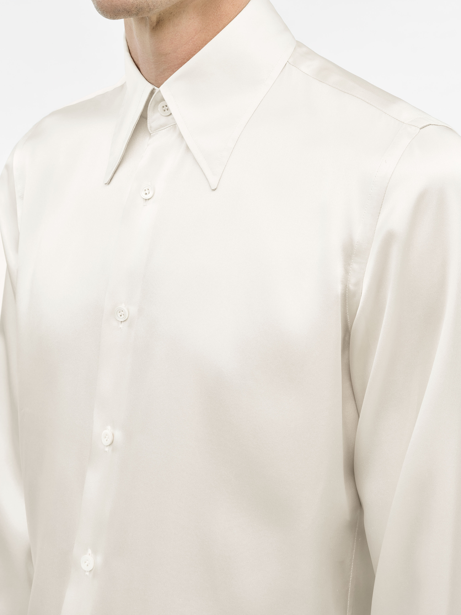 Alain Slim-fit Silk Shirt