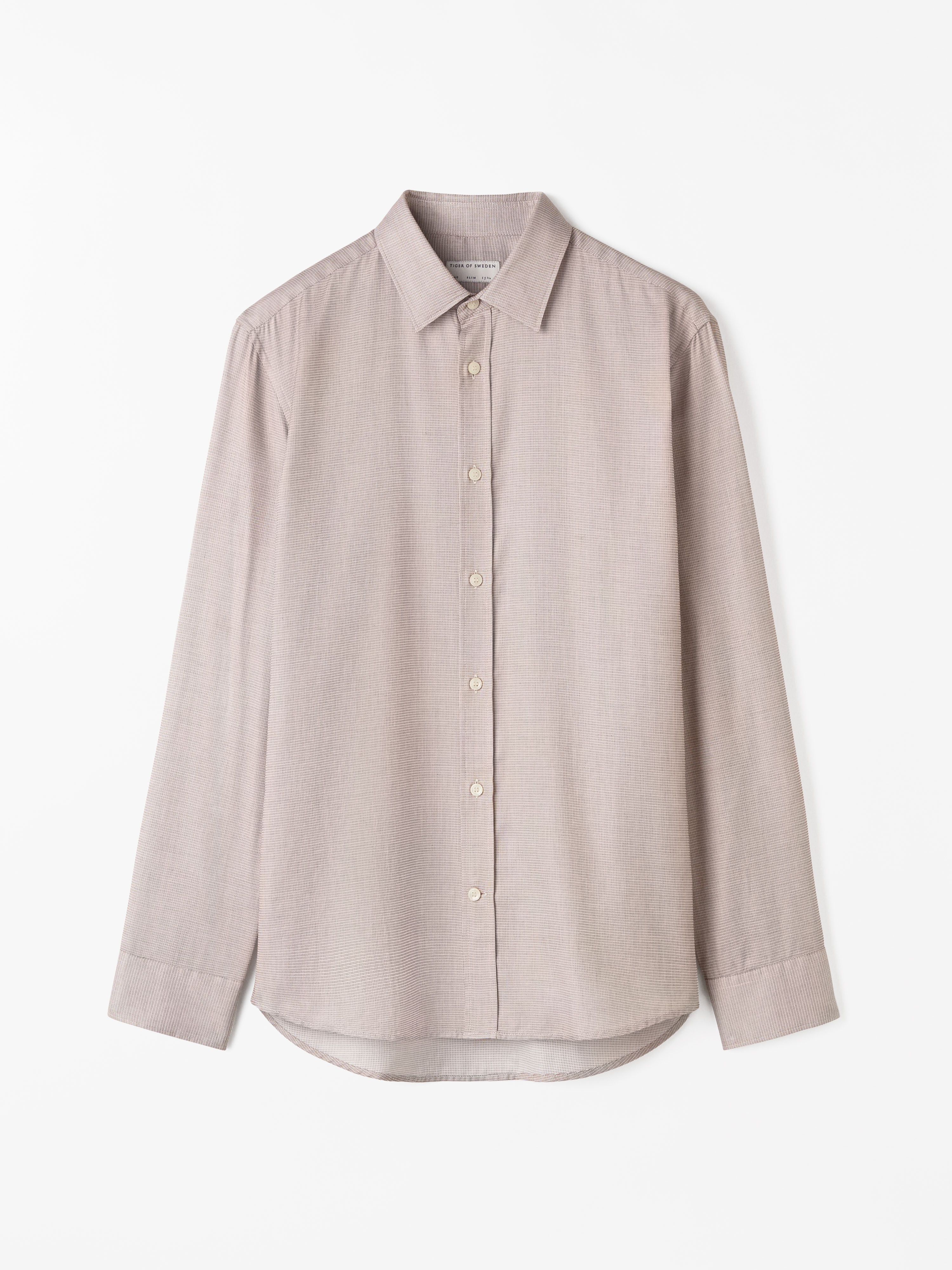 Adley Baumwollhemd mit spitzem Kragen