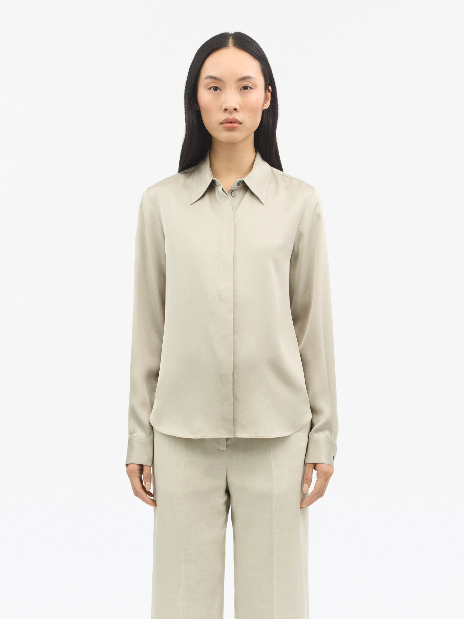 Pointed Collar Celsa Shirt