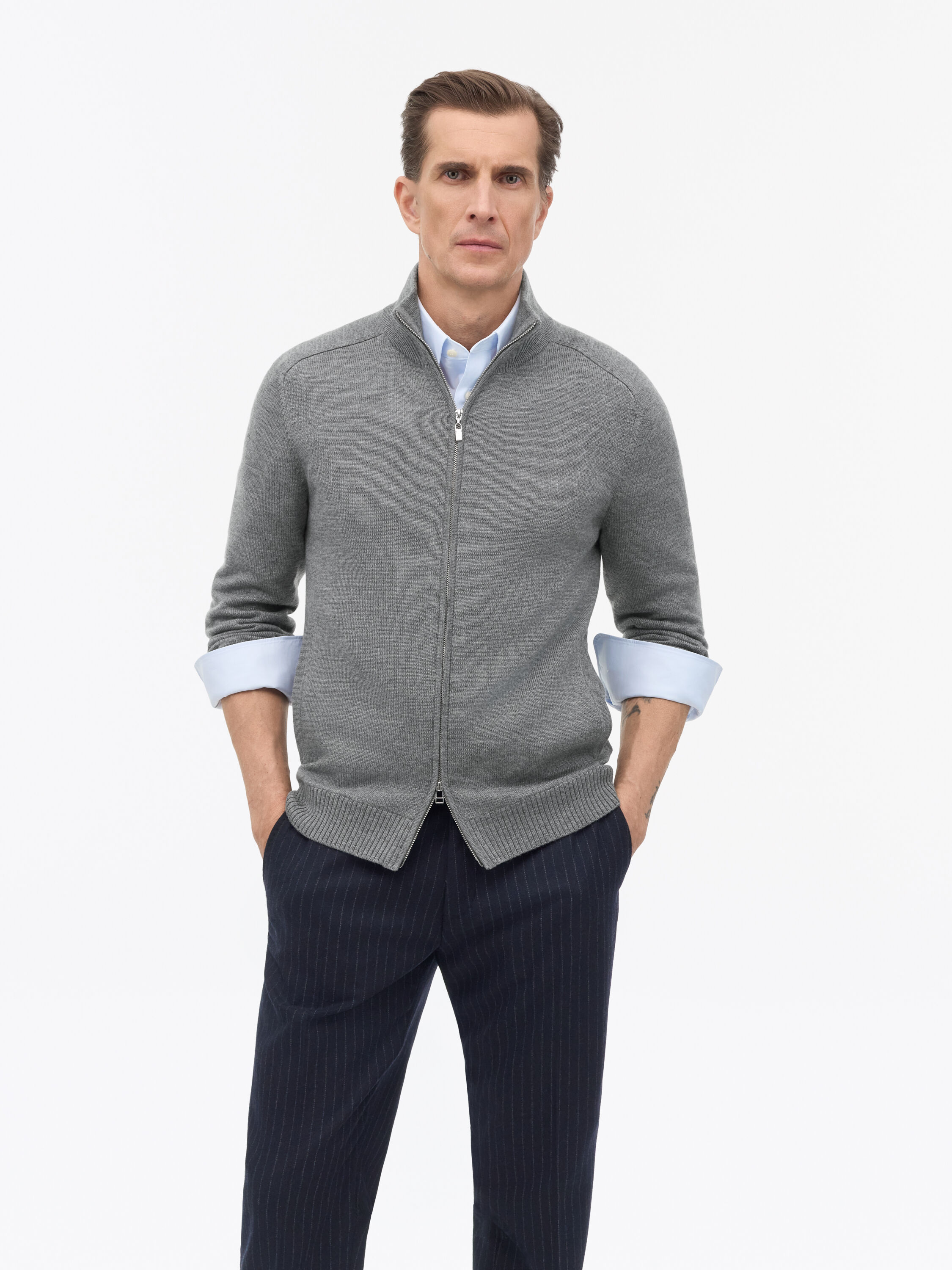 Cassian Merino-Strickjacke