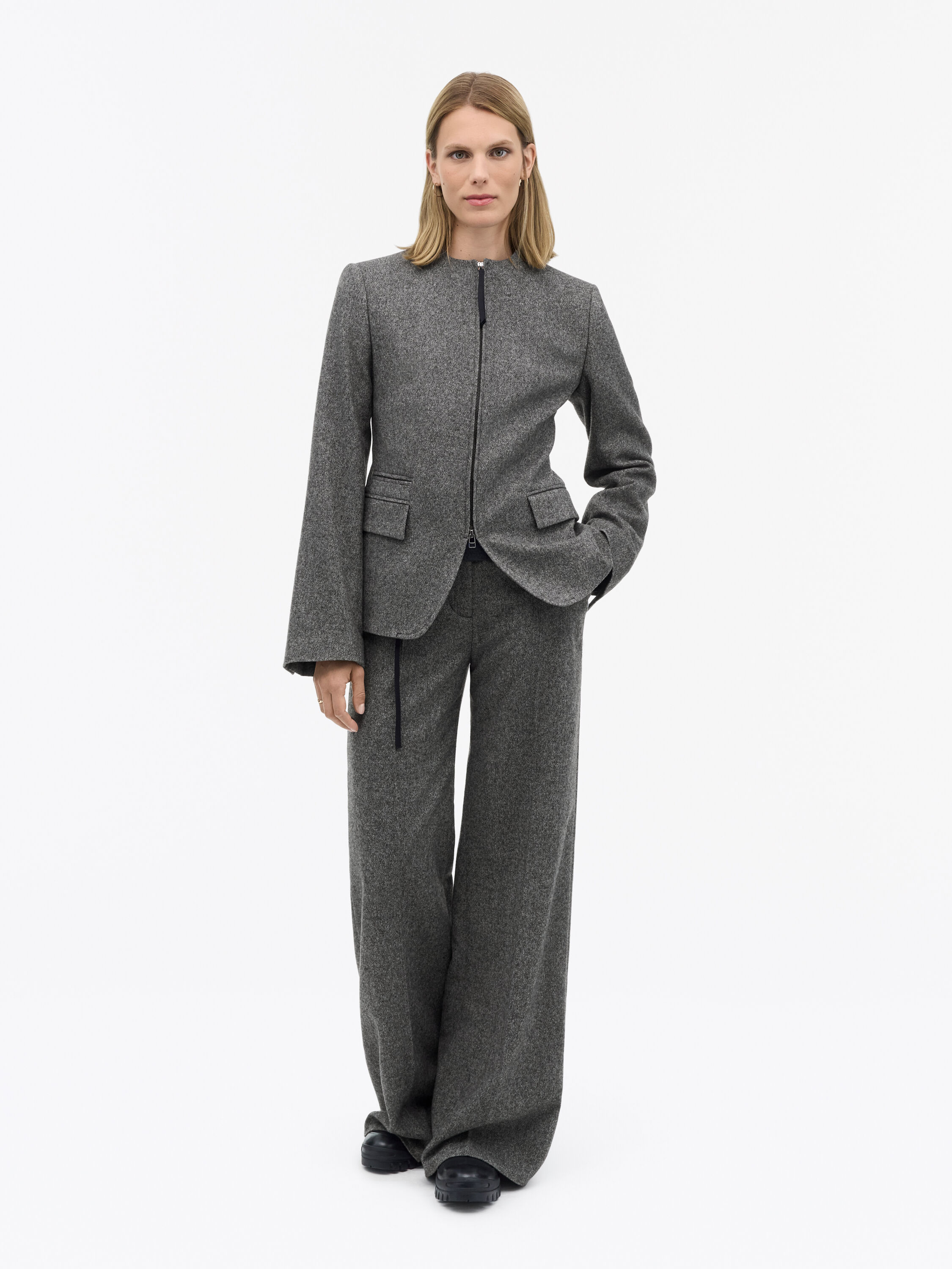 Elisa Brushed Wool Suit