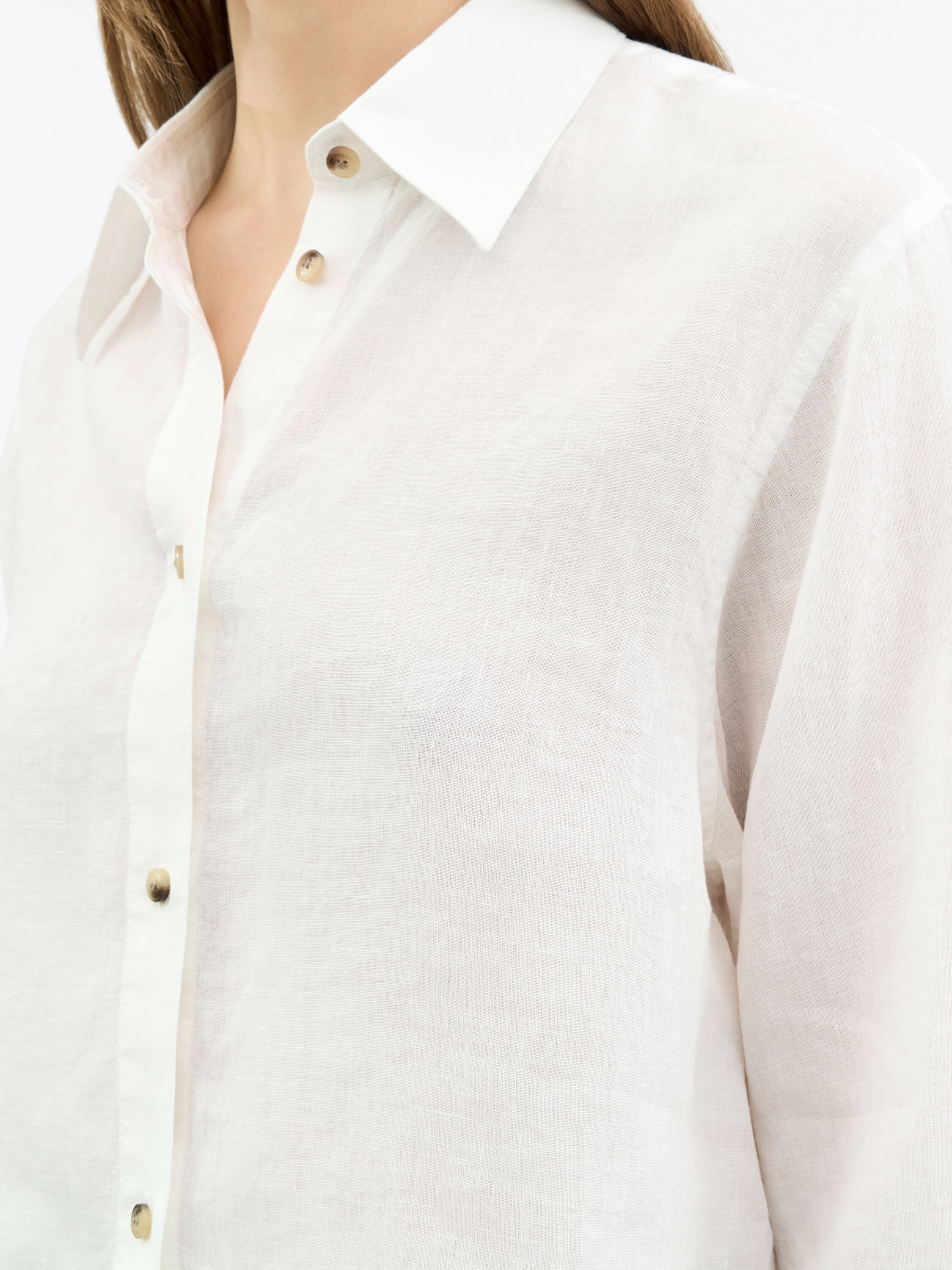 Corins Cropped Linen Shirt
