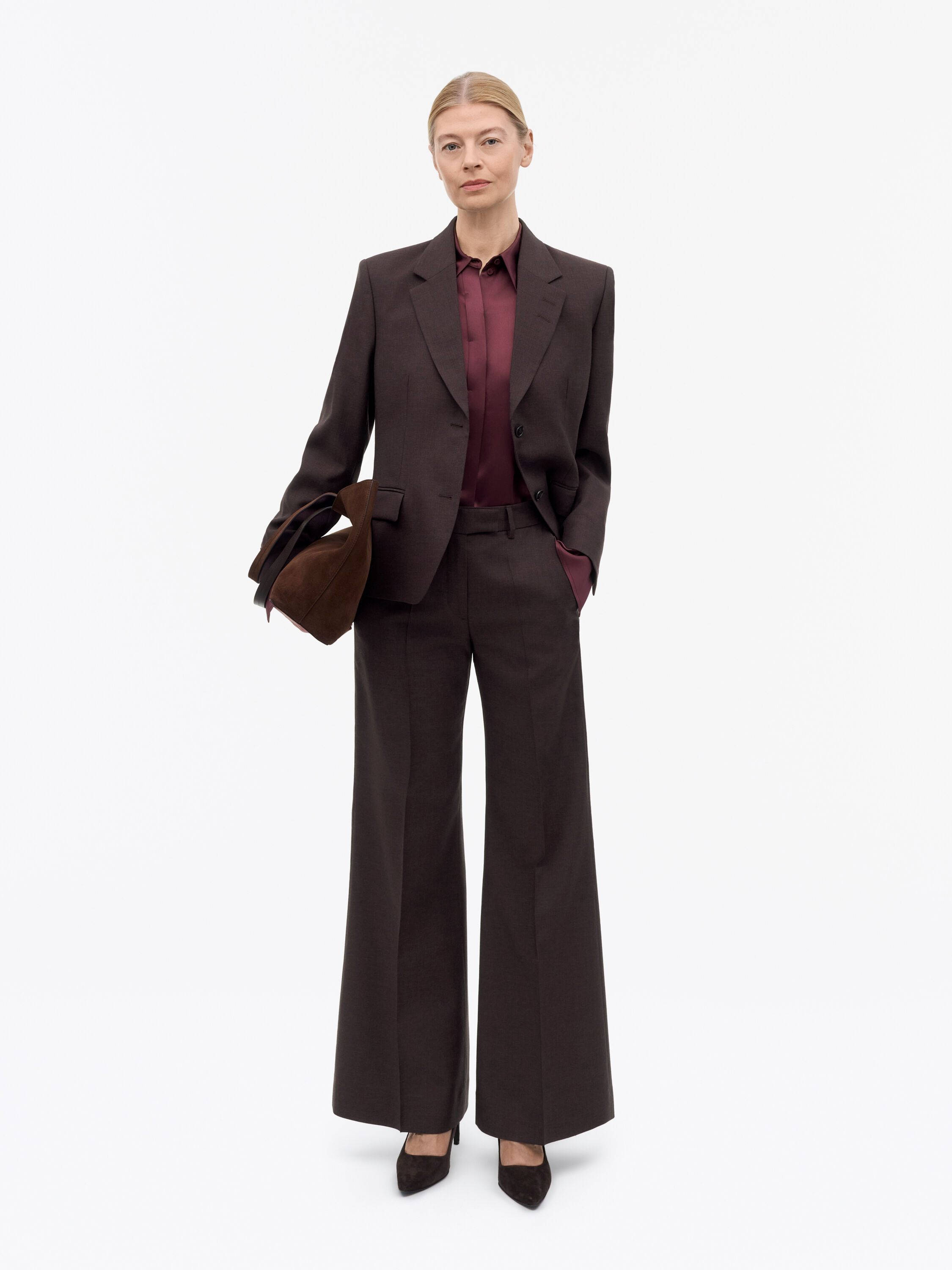 Hedvi Flared Wool Trousers