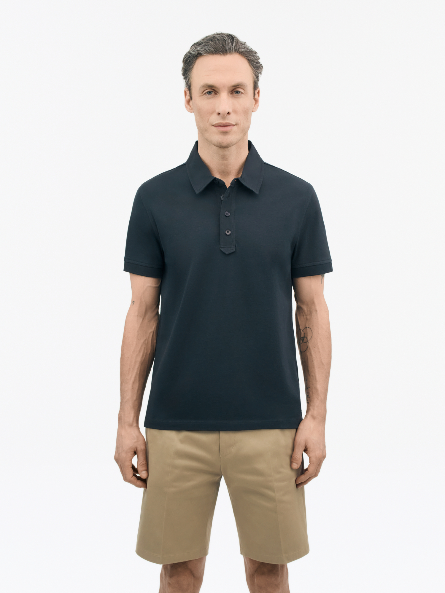 Ronen Cotton Jersey Polo Shirt