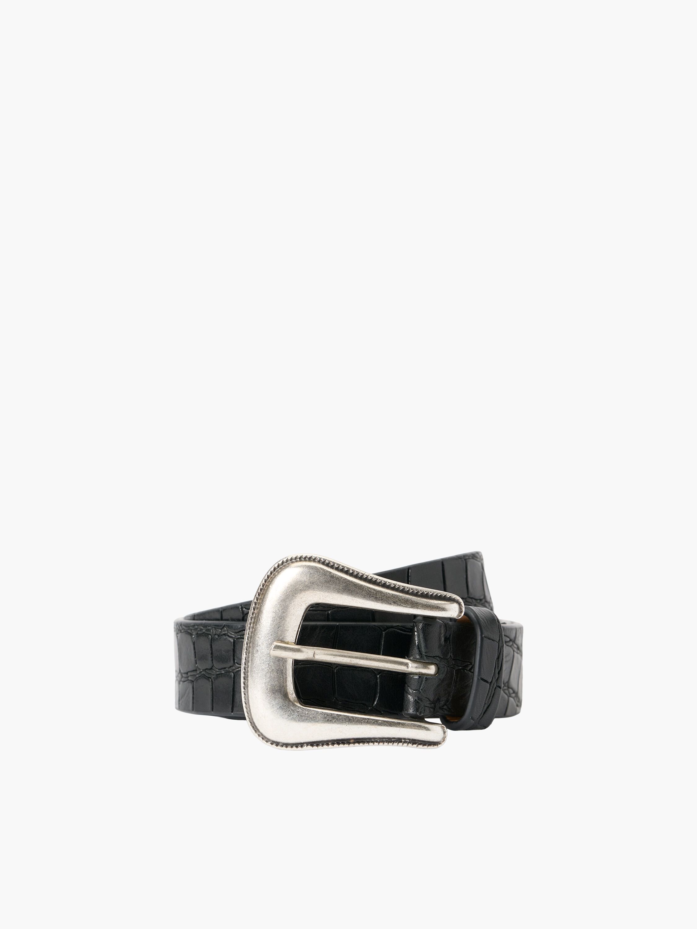 Ecus Croc-Embossed Belt