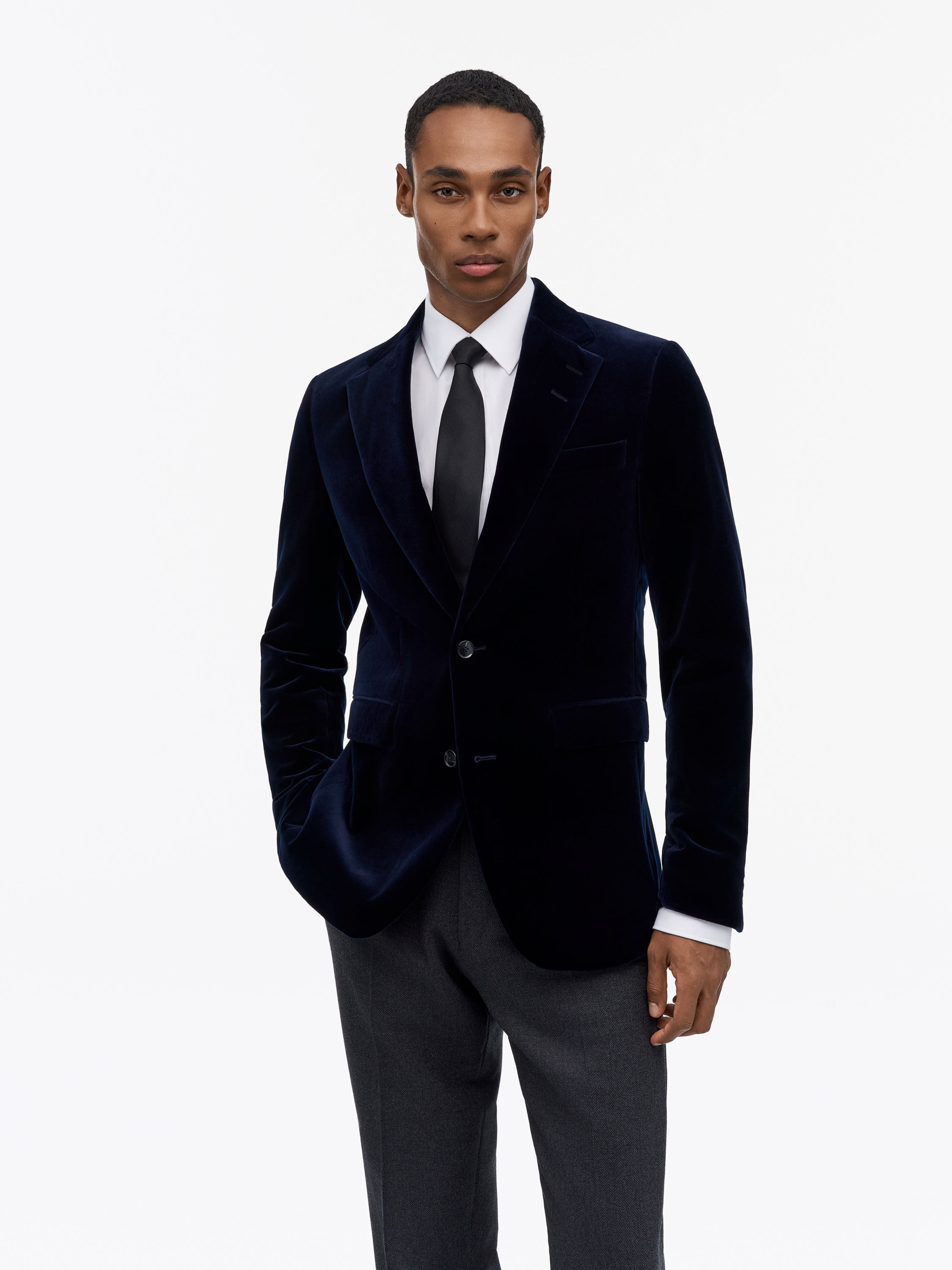 Ease Velvet Tuxedo Jacket