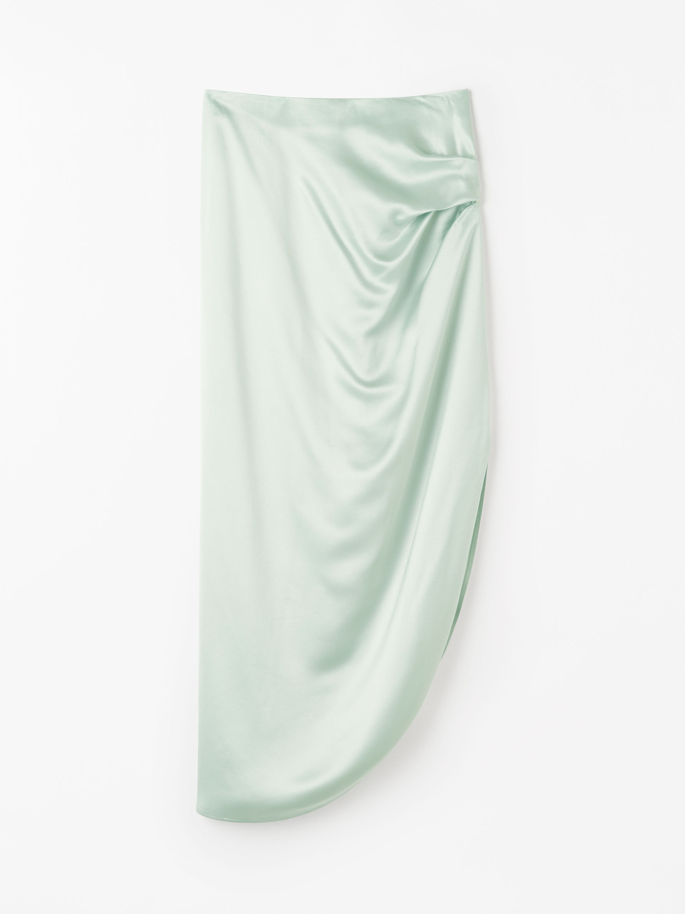 Valenie Drapey Satin Skirt