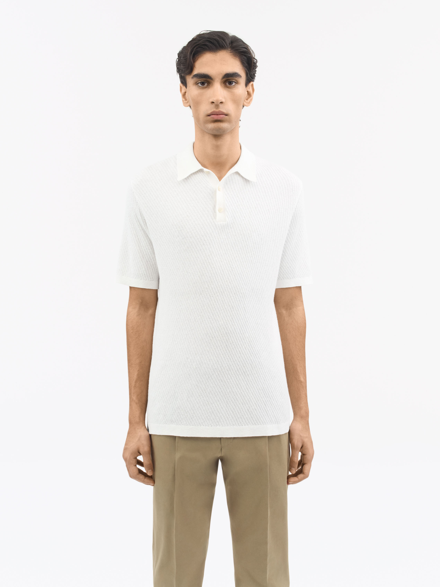 Reid Cashmere Cotton Polo