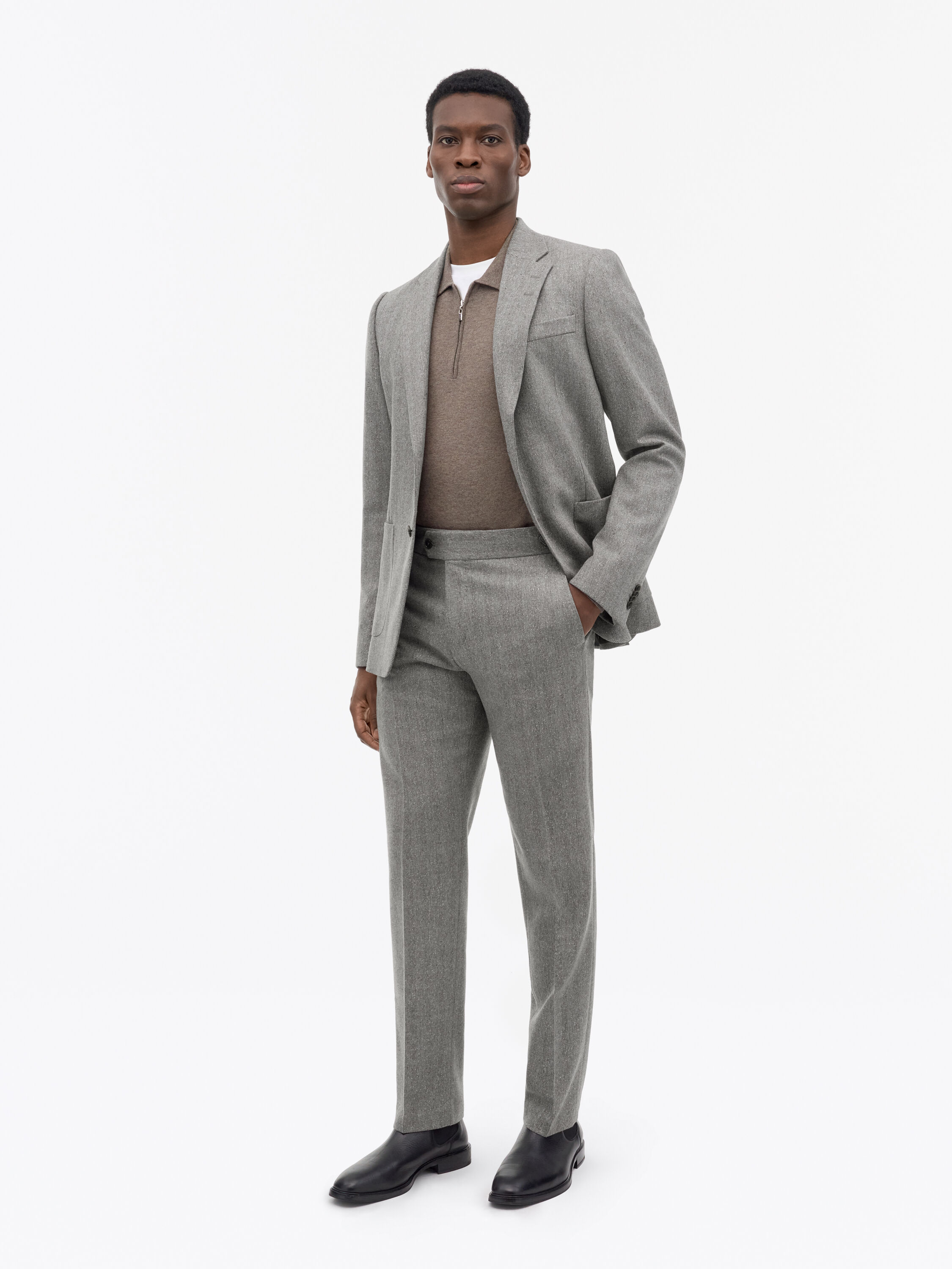 Tense A Herringbone Trousers