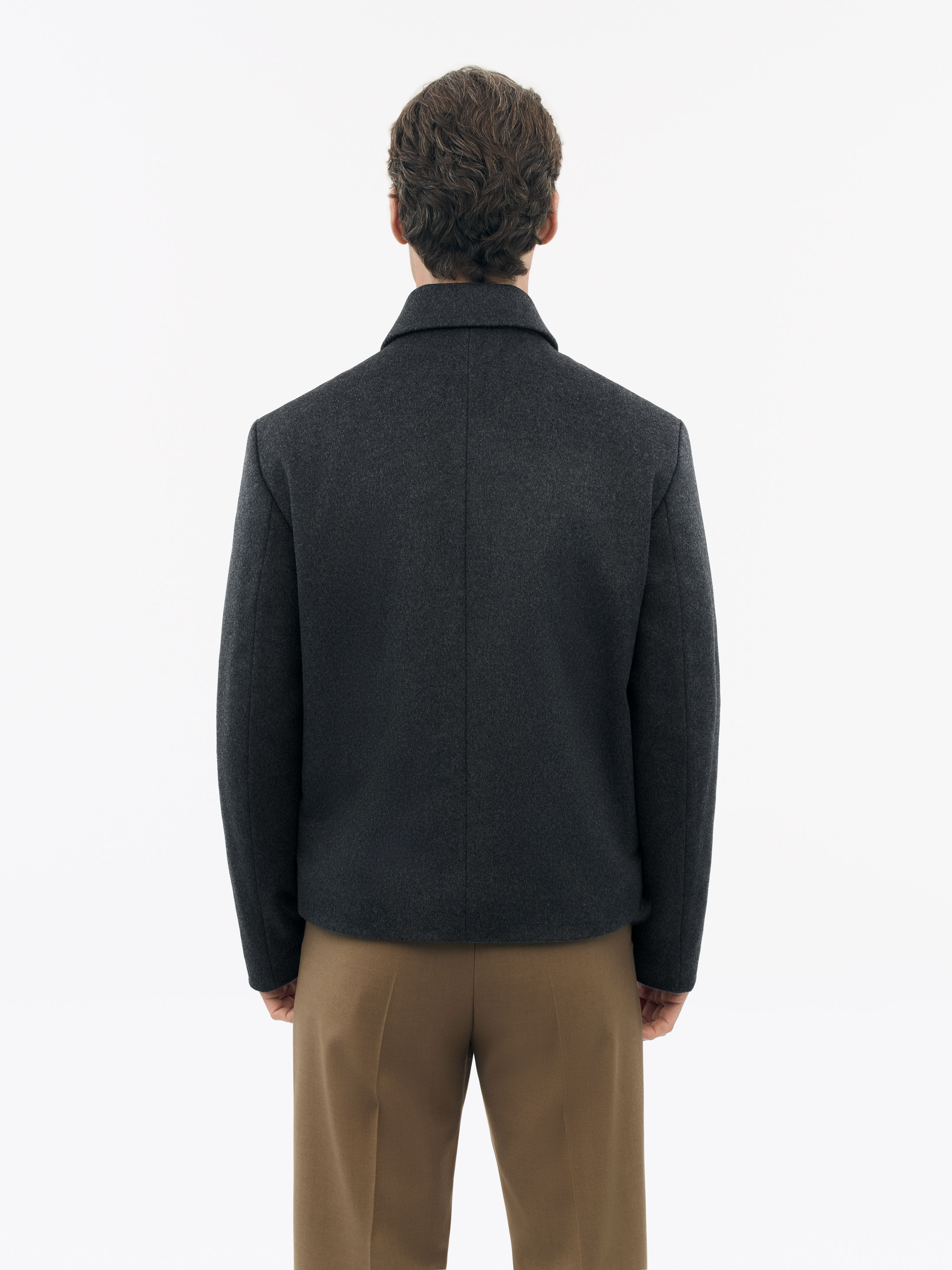 Elmeri Zip-Up Wool Blend Jacket