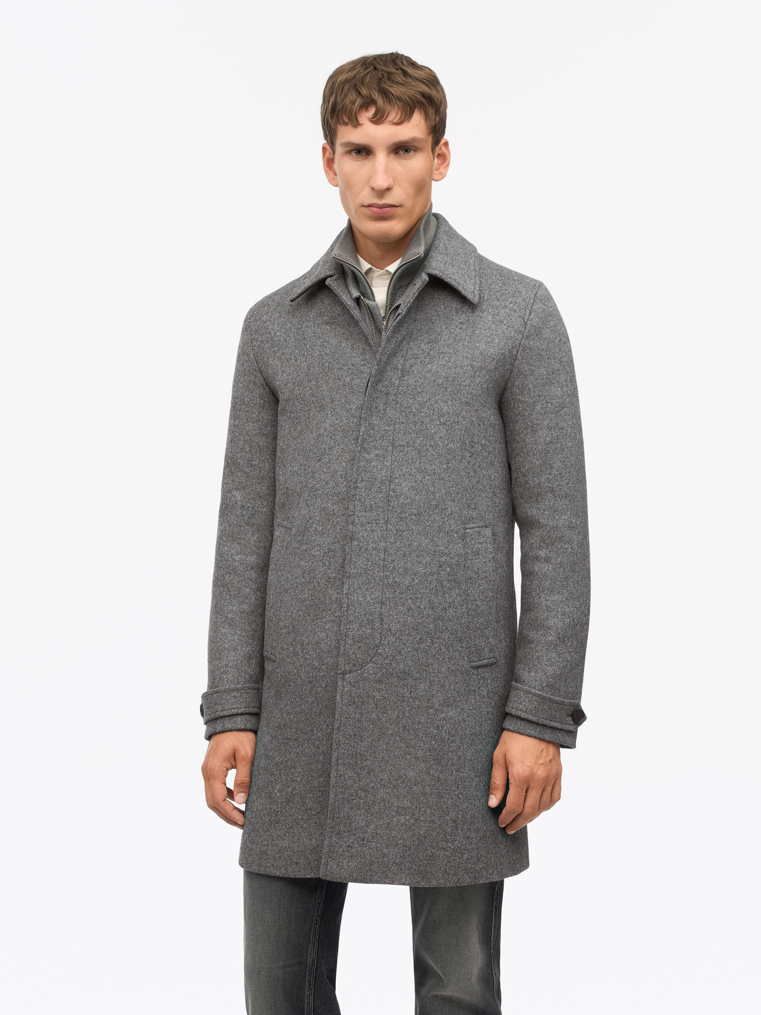 Manteau en Laine Recyclée Cane