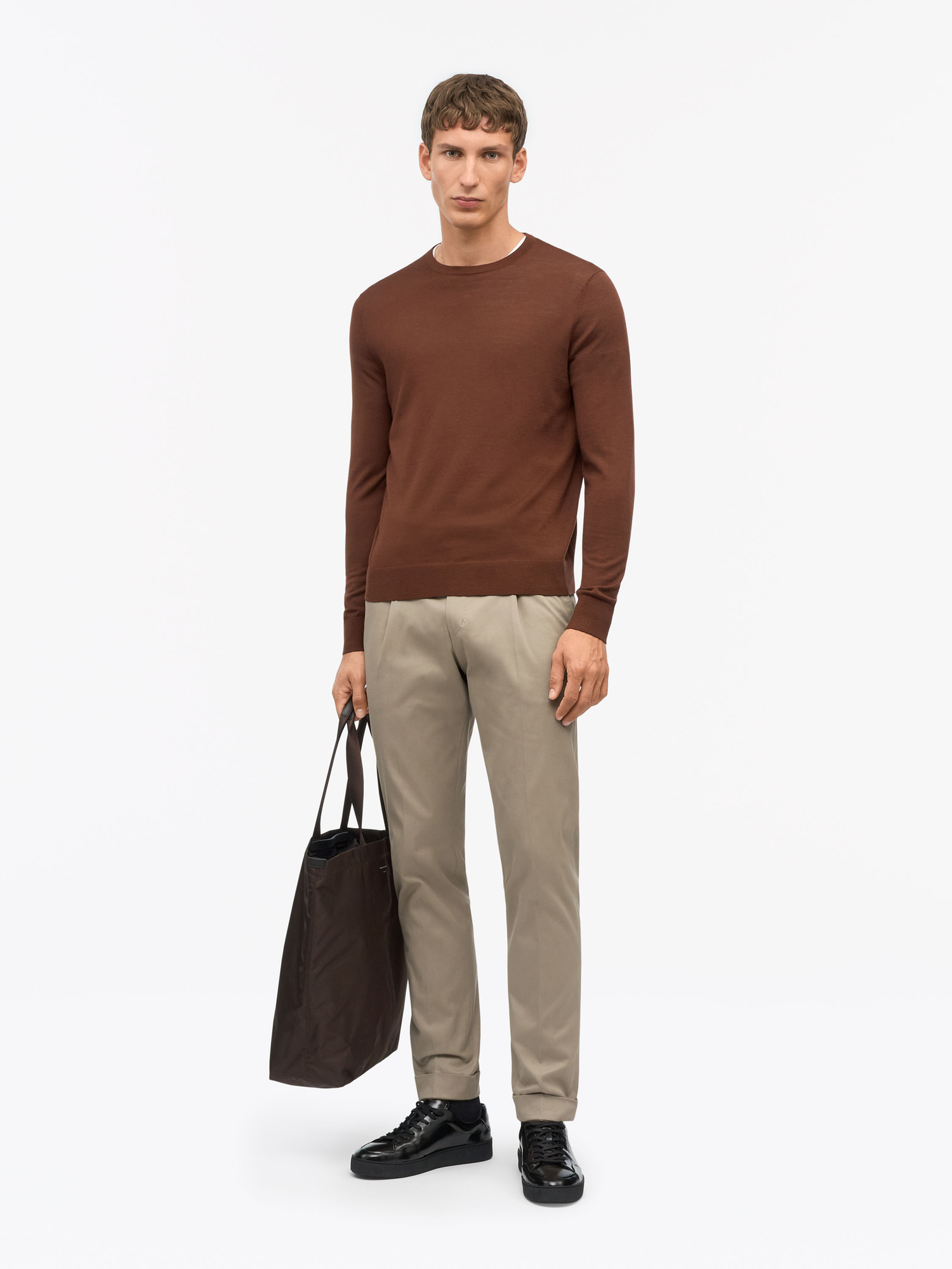 Tenuta P Slim-Fit Cotton Chinos