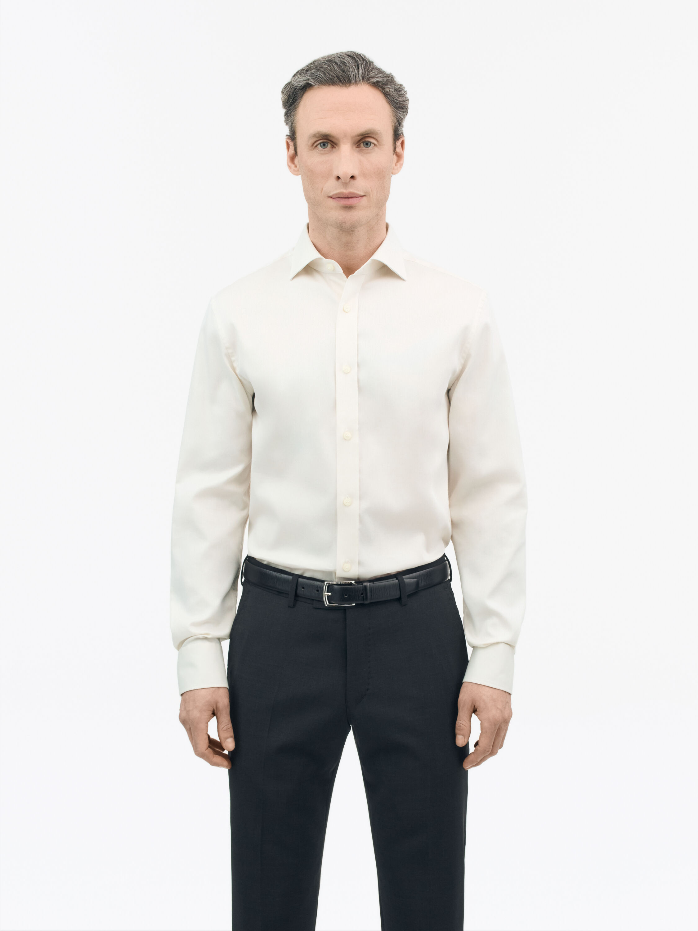 Adley C Slim-Fit Cutaway Cotton-Stretch Shirt