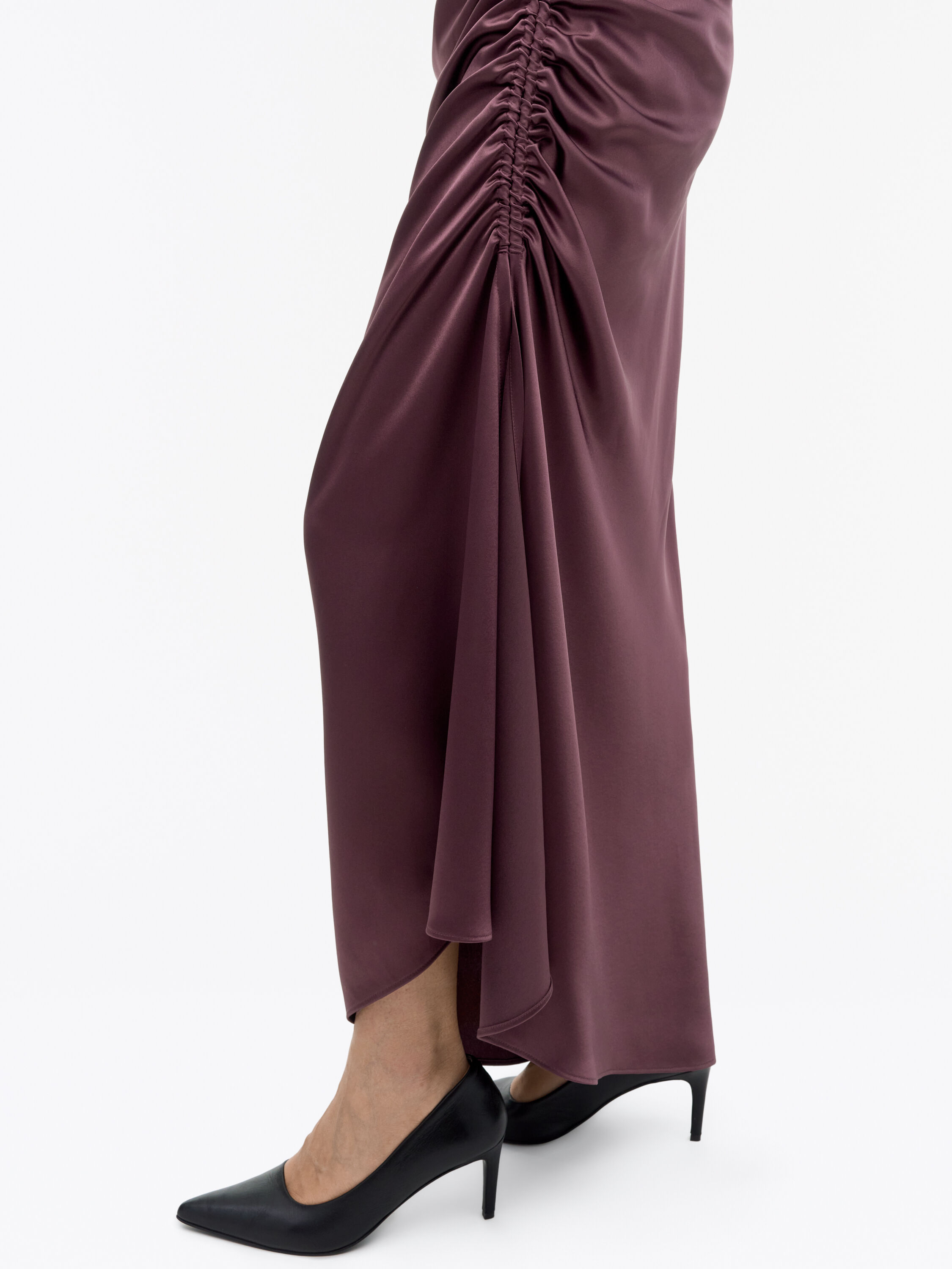 Robe En Satin Fluide Ivoal