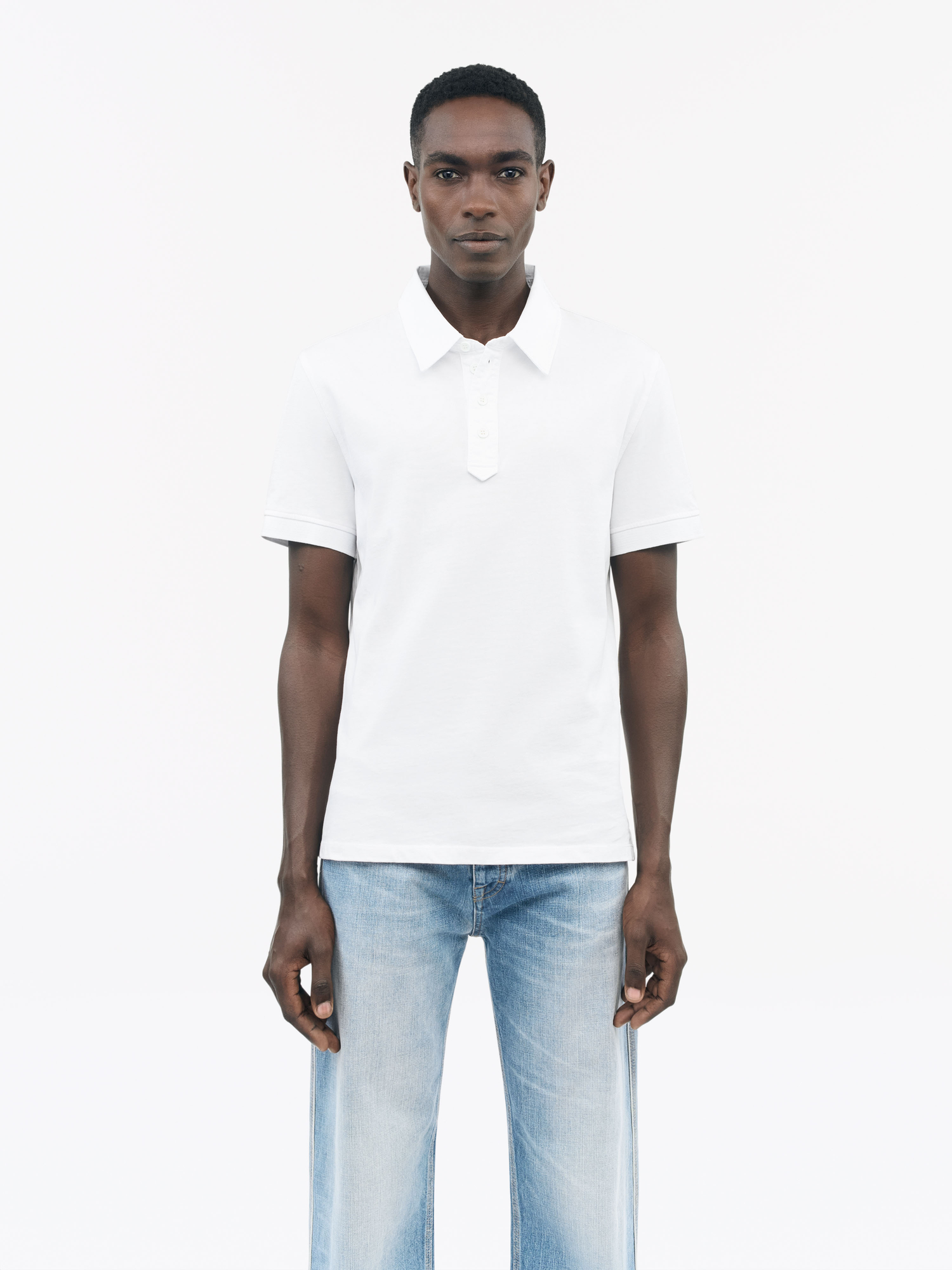 Ronen Cotton Jersey Polo Shirt