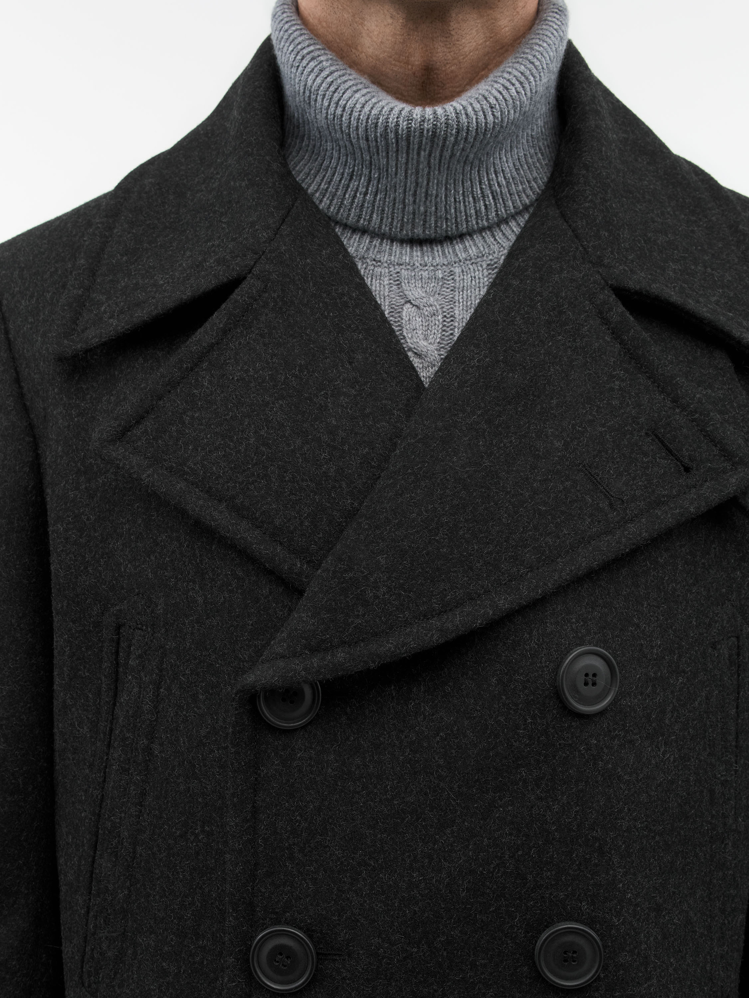 Mahler Double-Breasted Peacoat
